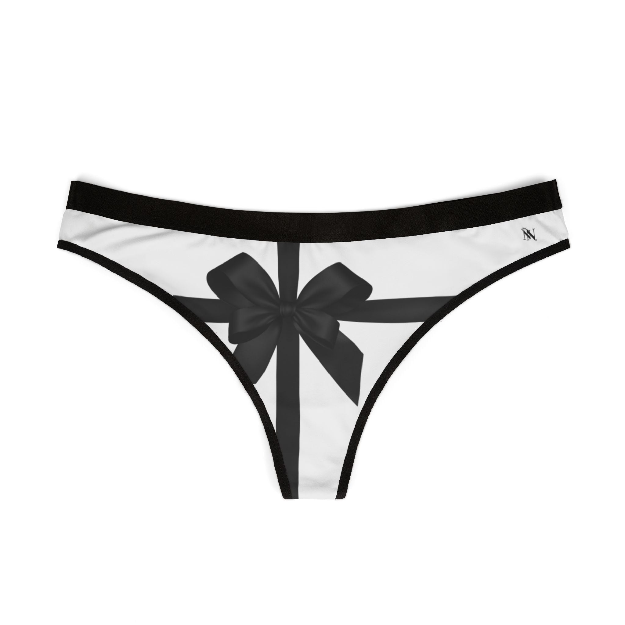 Unwrap Me Black Bow | Mix & Match Women’s Fun-Flirty Lovers’ Thongs