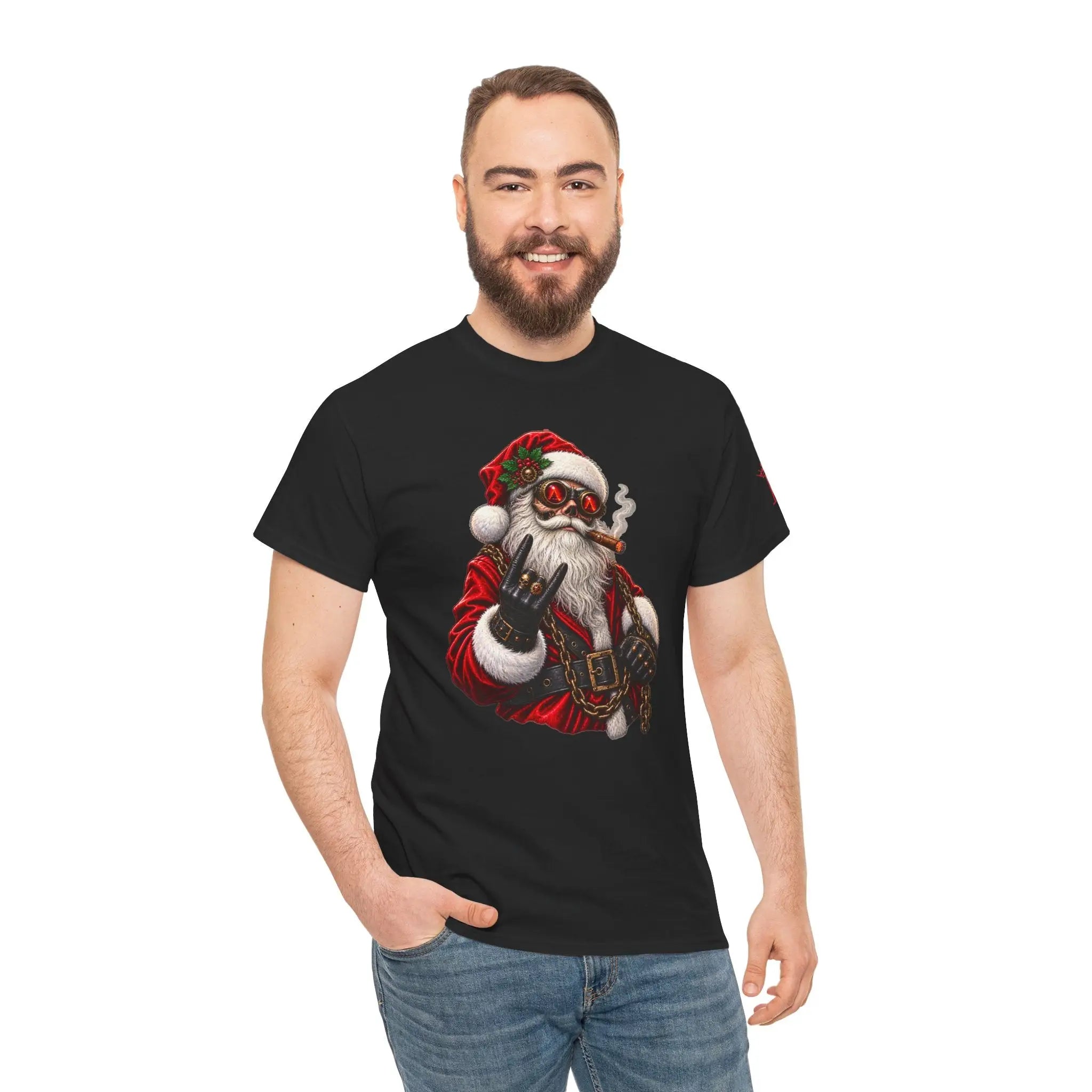 Santa in Chains Christmas | Nectar Napkins Fun-Flirty Lovers’ T-Shirts