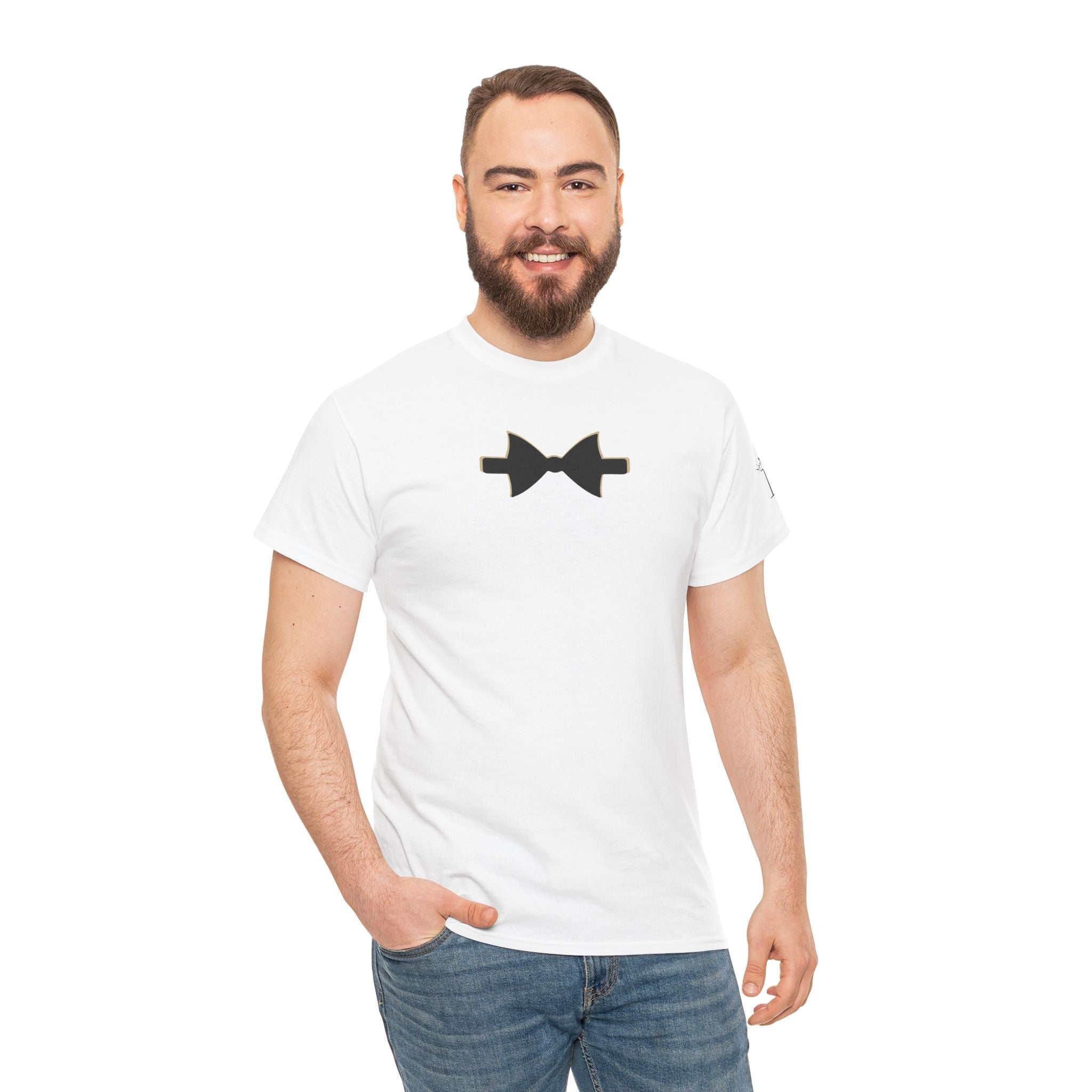 Simple Bow Tie | Mix & Match Cotton Unisex Fun-Flirty Lovers’ T-Shirts
