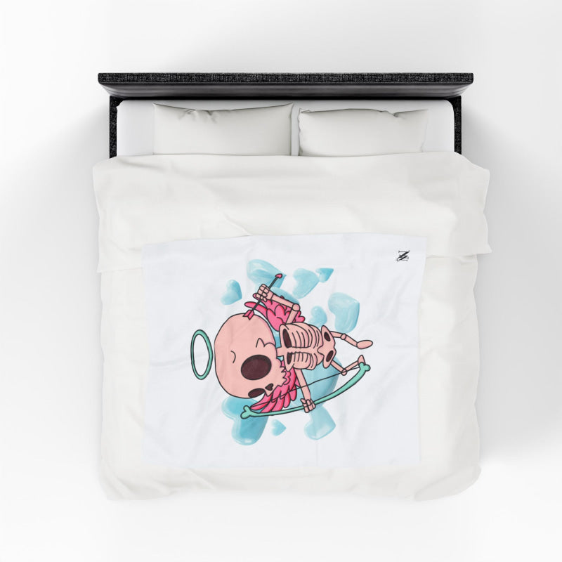 Skeleton Cupid Love | Mix & Match Soft Fun-Flirty Lovers’ Blankets