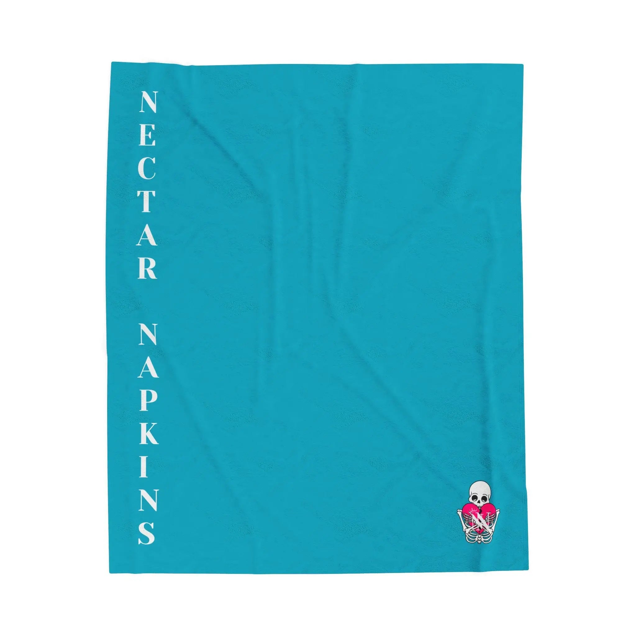 Nectar Napkins Brand Teal Love Blanket