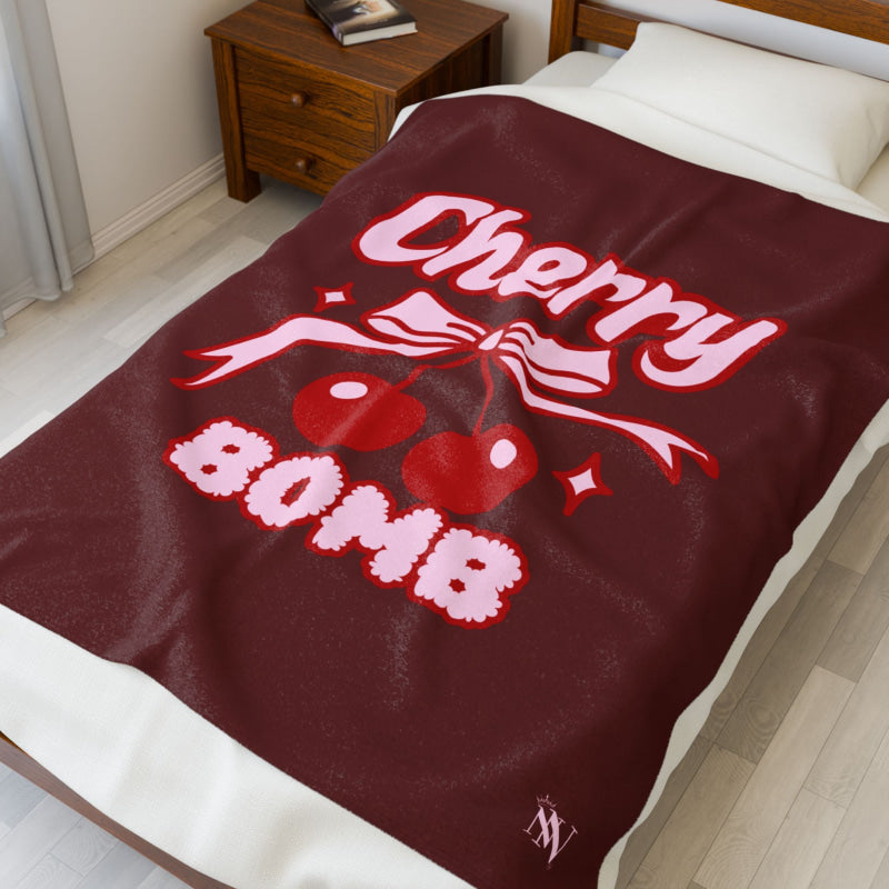 Cherry Bomb | Mix & Match Soft Fun-Flirty Lovers’ Blankets