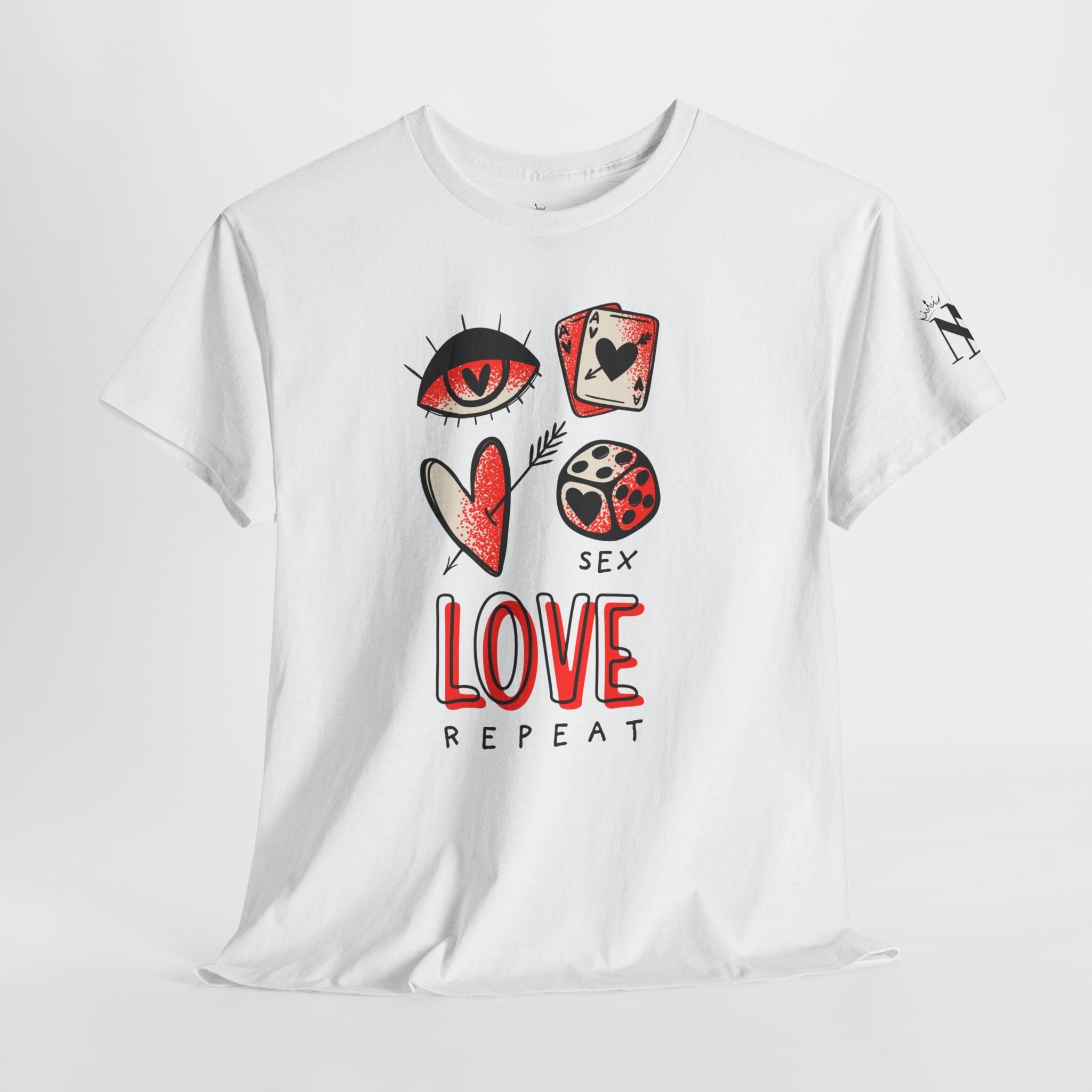 Sex Love Repeat Romantic Couples Sex Gifts Unisex T-Shirt