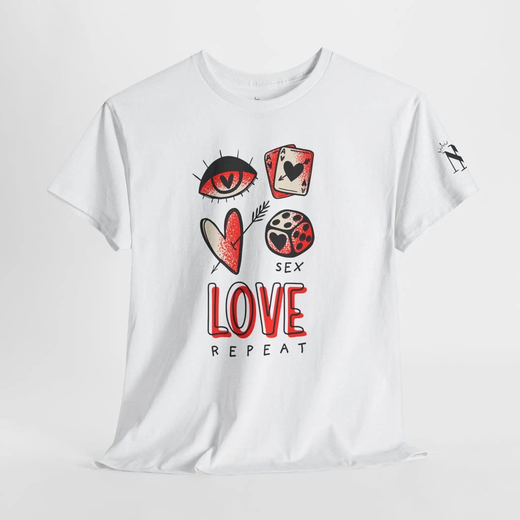 Sex Love Repeat Romantic Couples Sex Gifts Unisex T-Shirt