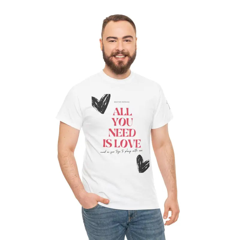 All You Need Is Love | Mix & Match 100% Cotton Unisex Fun-Flirty Lovers’ Tees