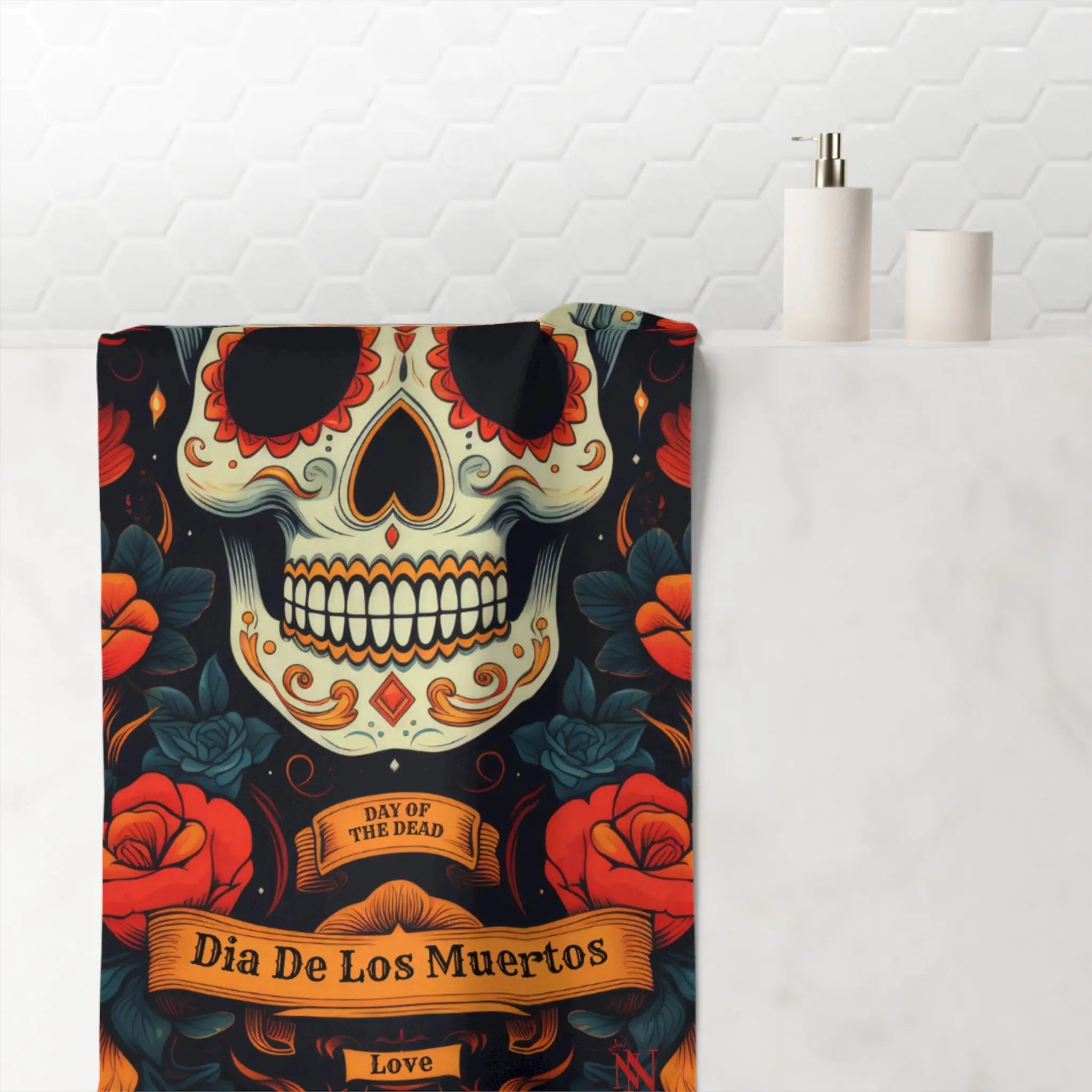 Dia De Los Muertos Love Sex Towel