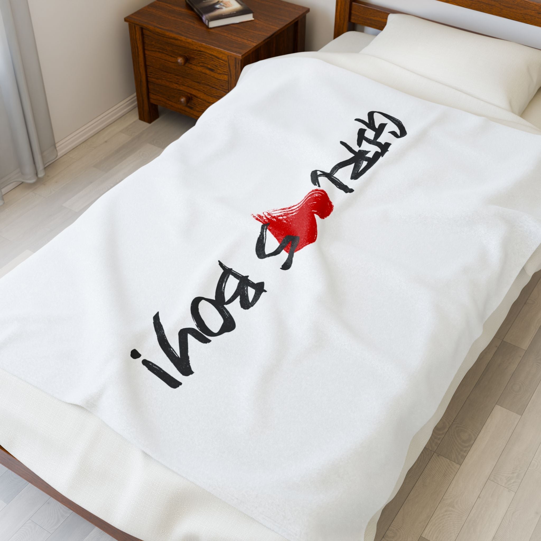 Girl Loves Boy! | Mix & Match Velveteen Fun-Flirty Lovers’ Blankets