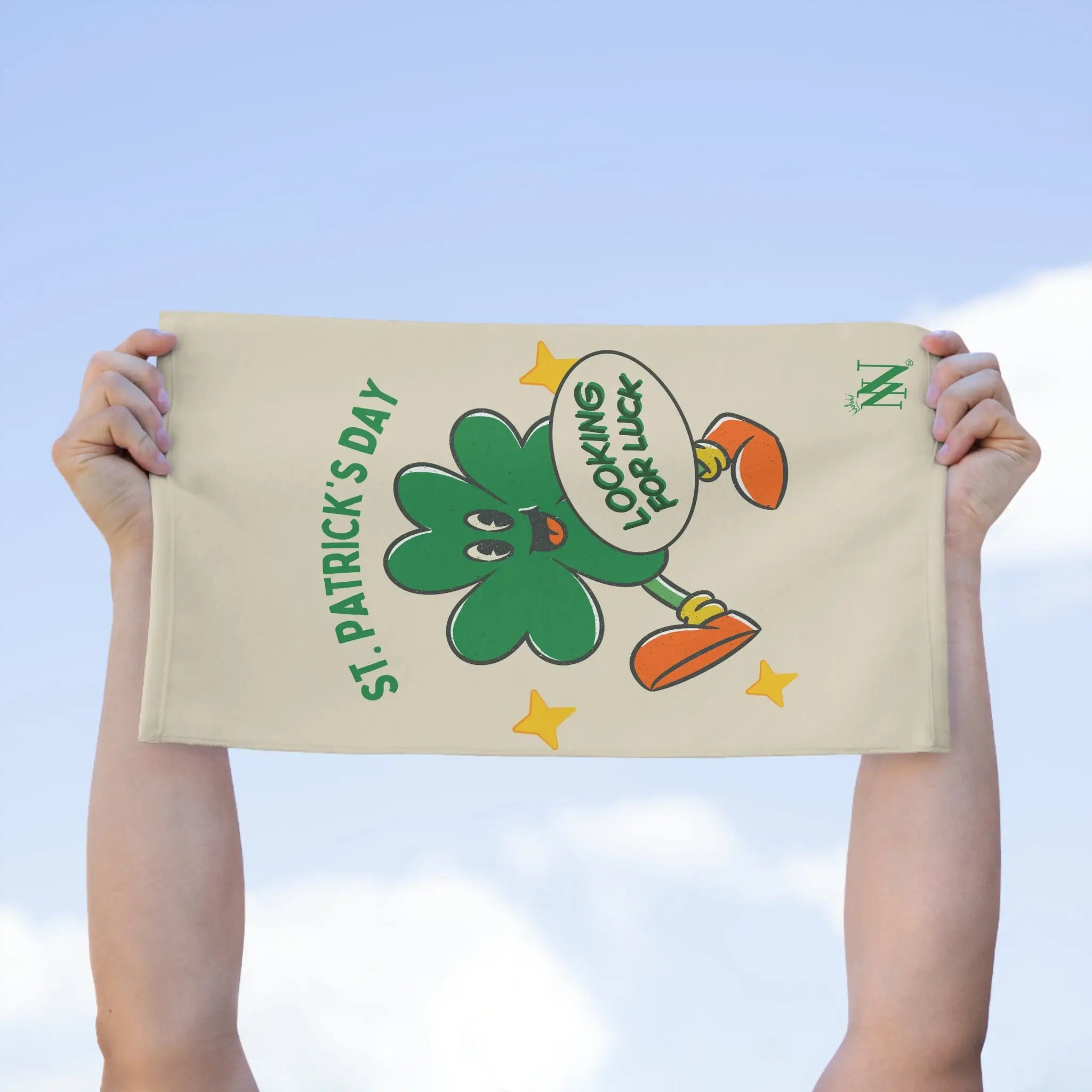 Looking for Luck Shamrock St. Patrick’s Day | Mix & Match Soft Fun-Flirty Lovers’ Towels