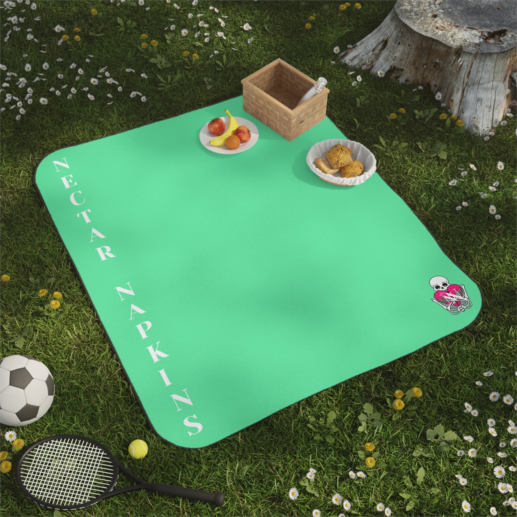 Nectar Napkins Brand Mint Green Water-Resistant Sex Blanket
