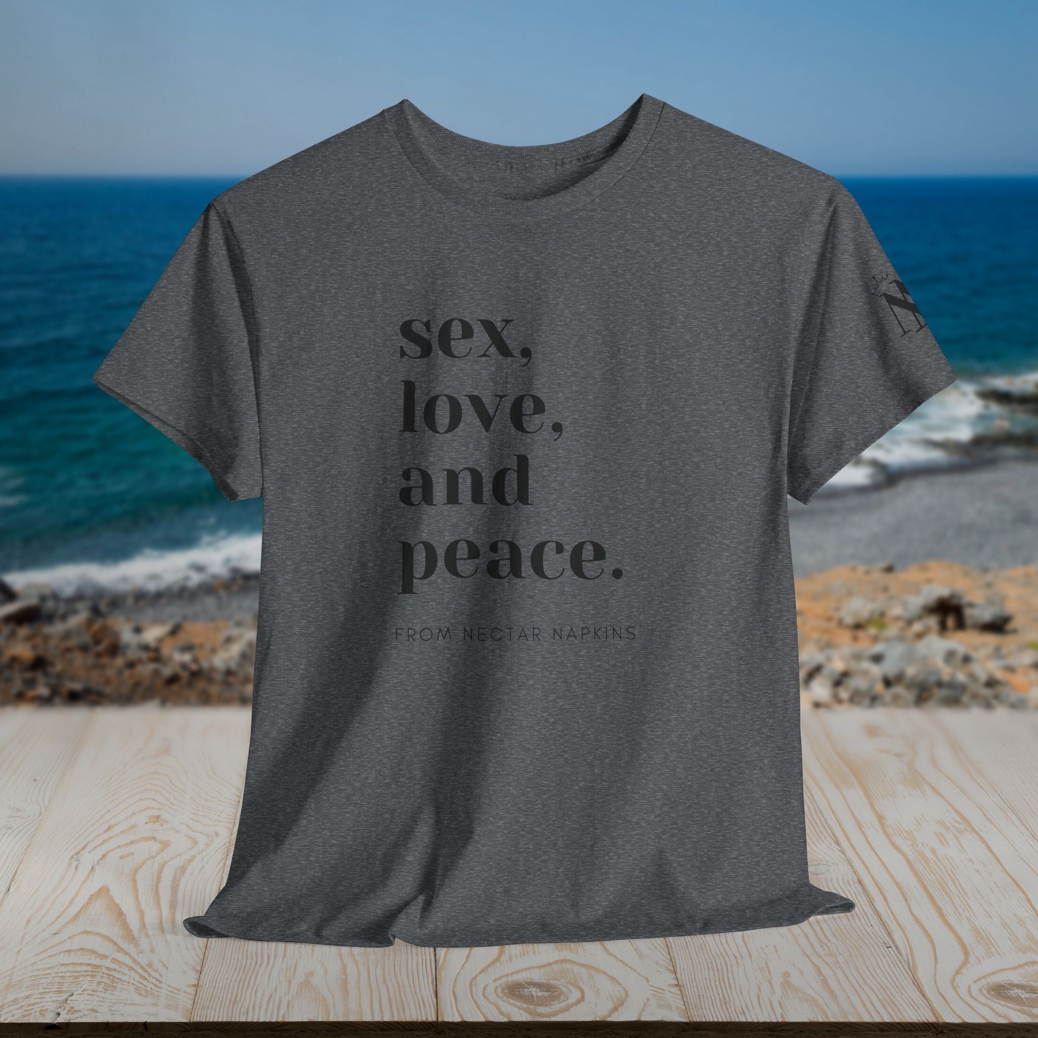 Sex Peace Love | Mix & Match 100% Cotton Unisex Fun-Flirty Lovers’ Tees