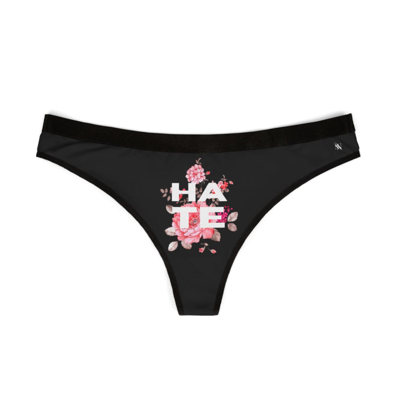 Floral Hate | Mix & Match Women’s Fun-Flirty Lovers’ Thongs