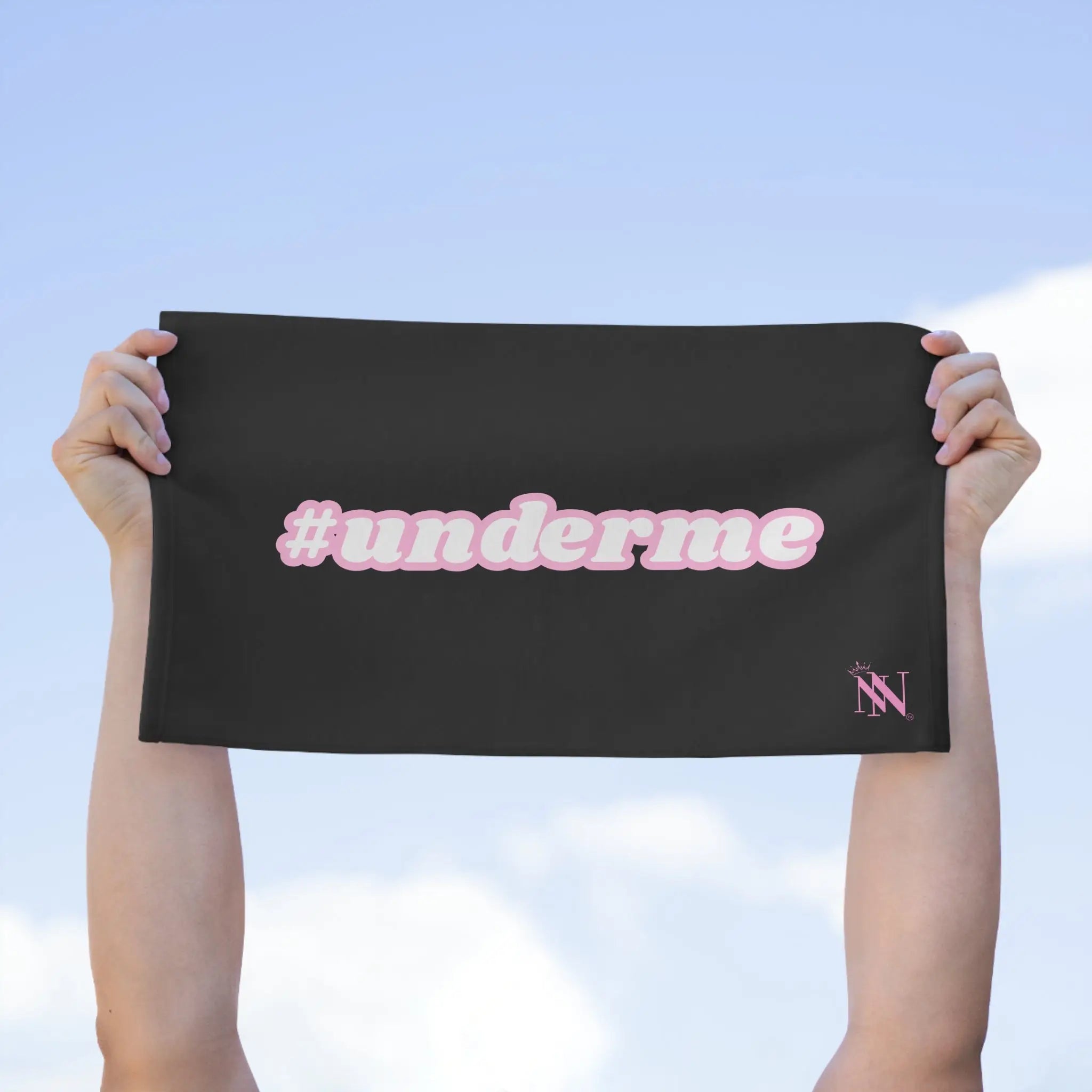 #underme Pink Black | Mix & Match Soft Fun-Flirty Lovers’ Towels