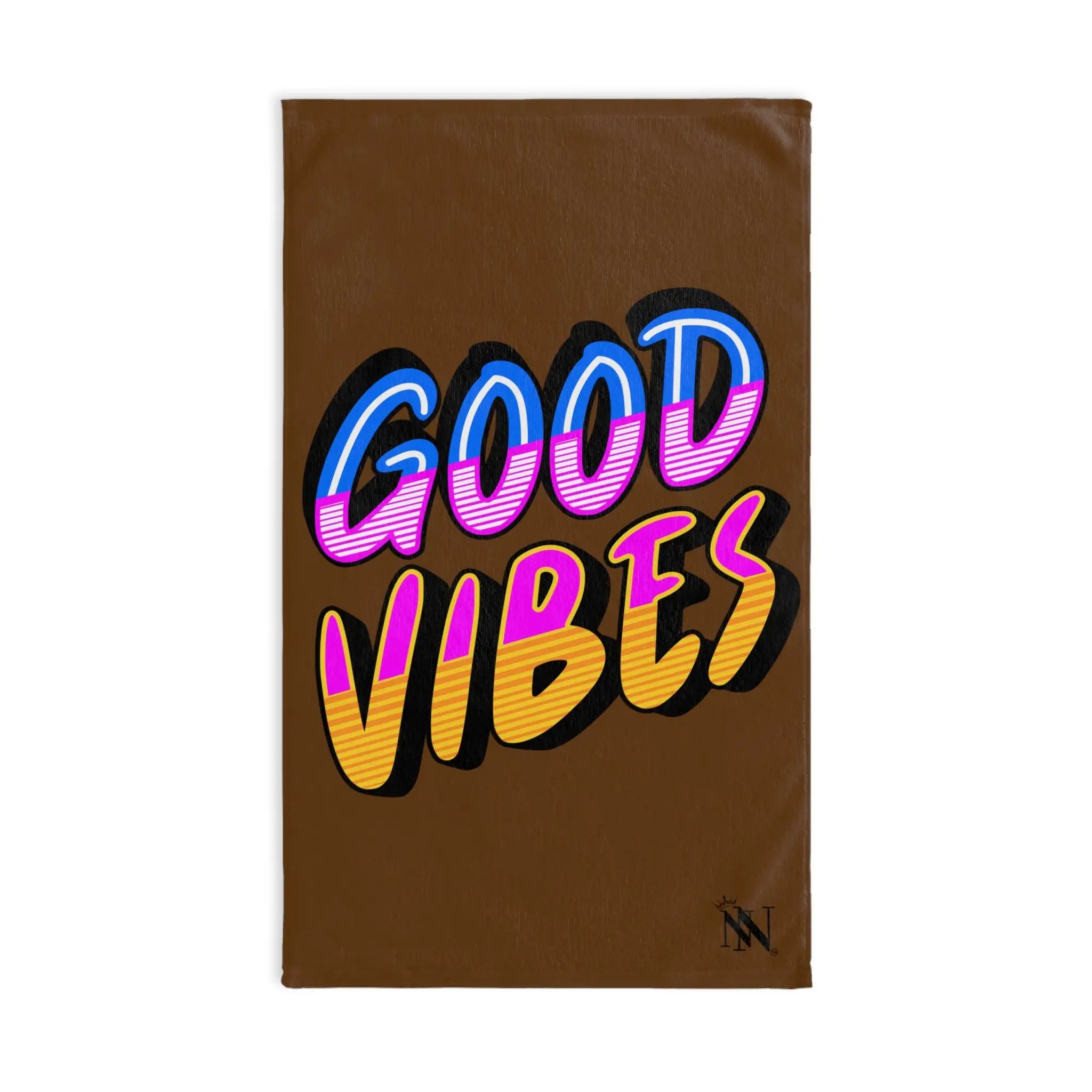 Neon Rainbow Good Vibes Brown Stay Gold Retro Sticker