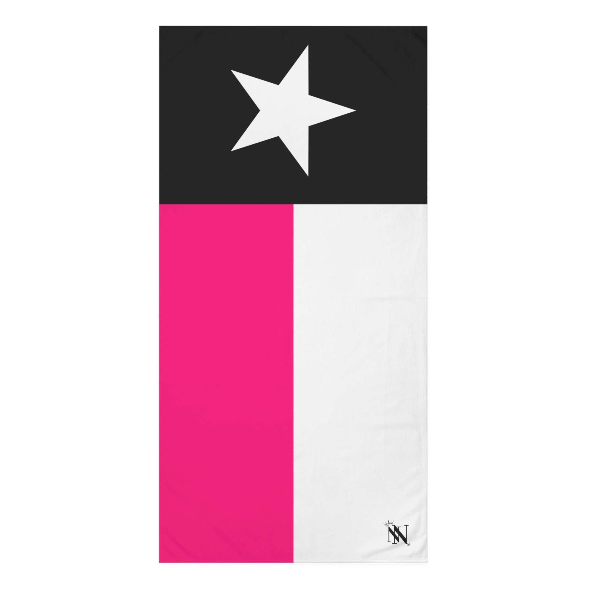 Signature Pink & Black Texas Flag Naughty Beach Towel