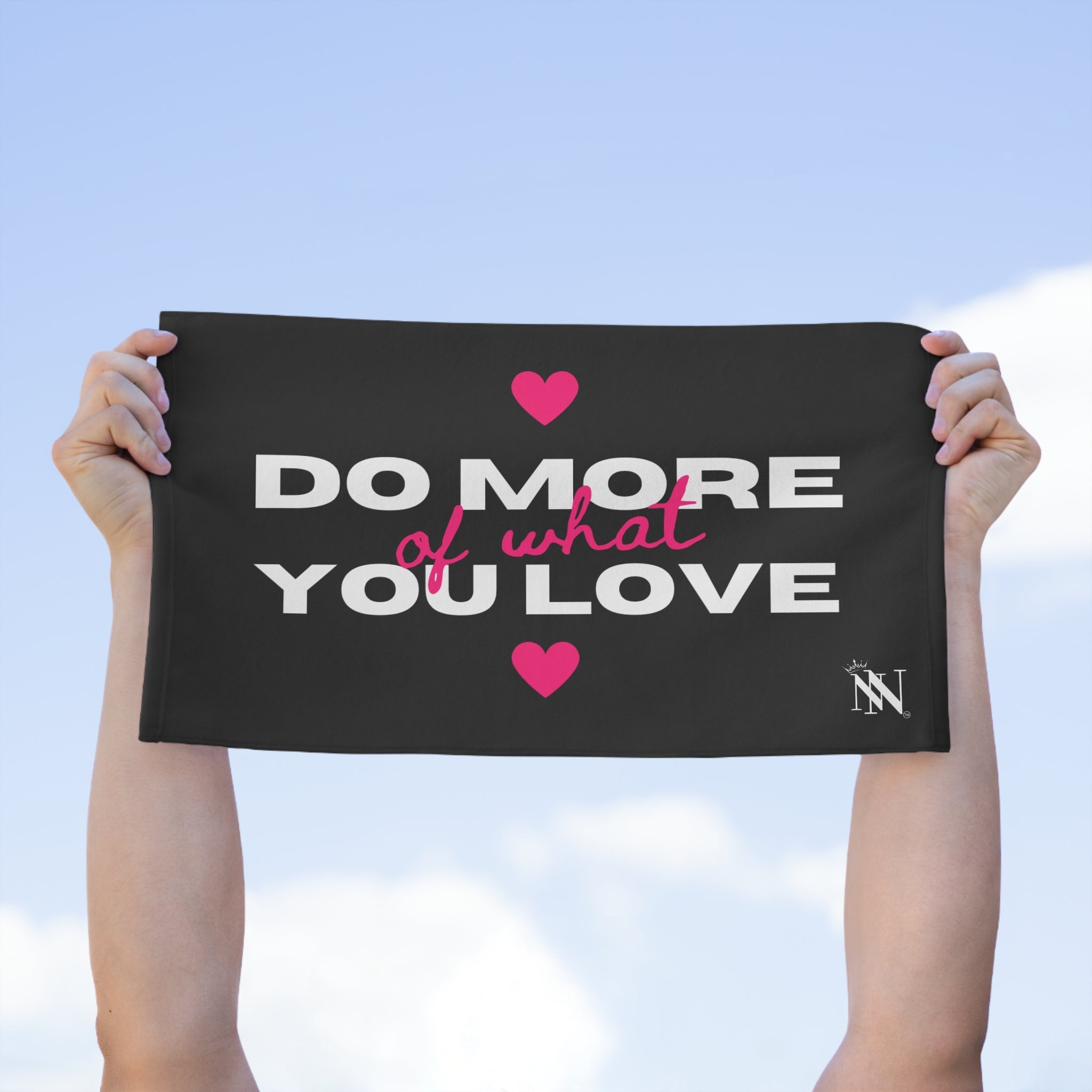 Do More of What You Love Hearts Sex Towel