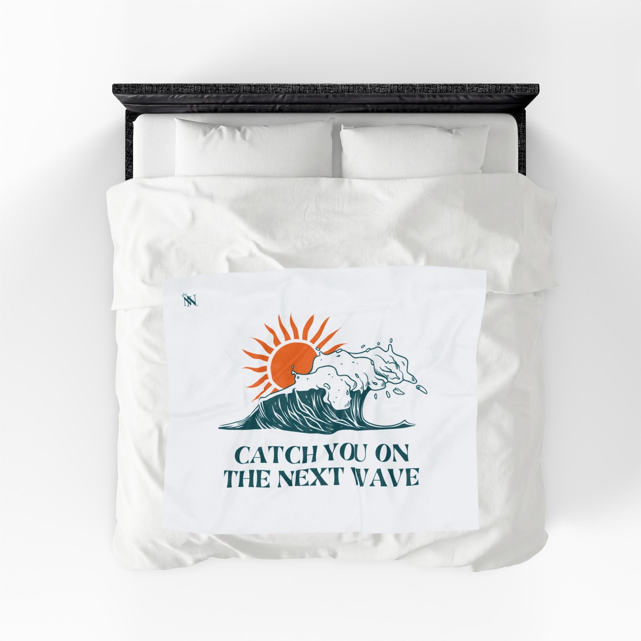 Catch You on the Next Wave Couple Romantic Gifts Silky Soft Love Blanket