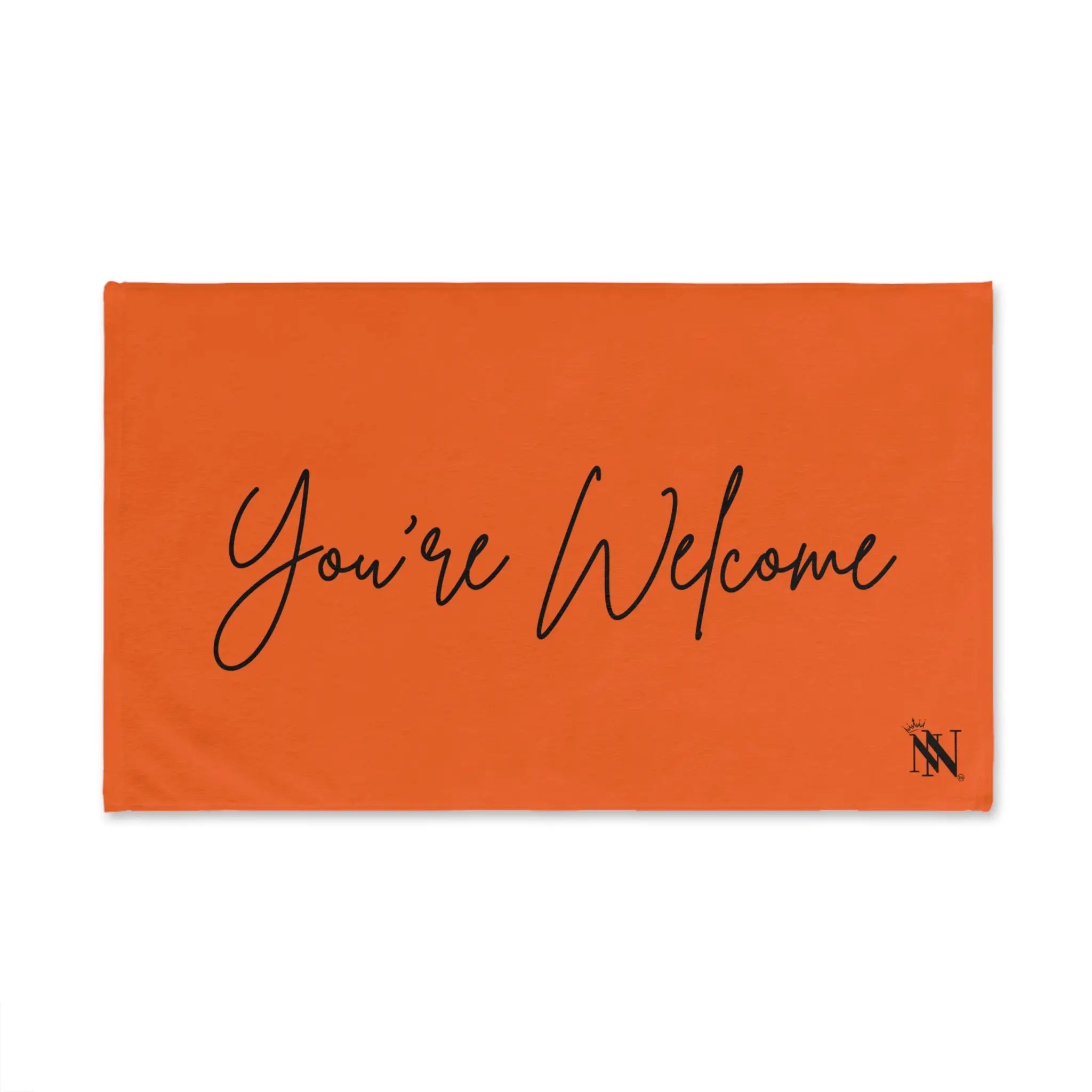 You’re Welcome Orange | Mix & Match Classic Fun-Flirty Lovers’ Towels