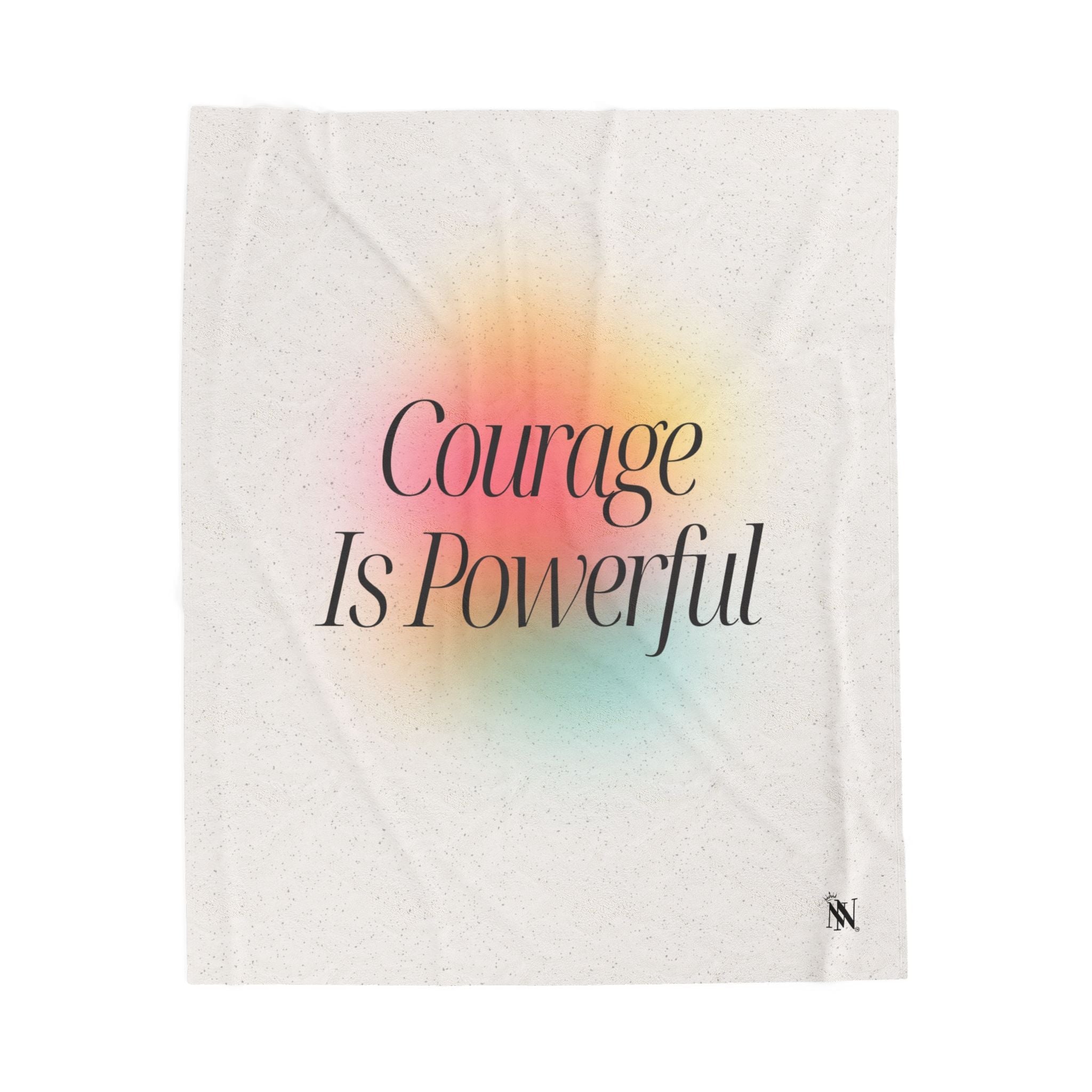 Courage Is Poweful | Mix & Match Velveteen Fun-Flirty Lovers’ Blankets