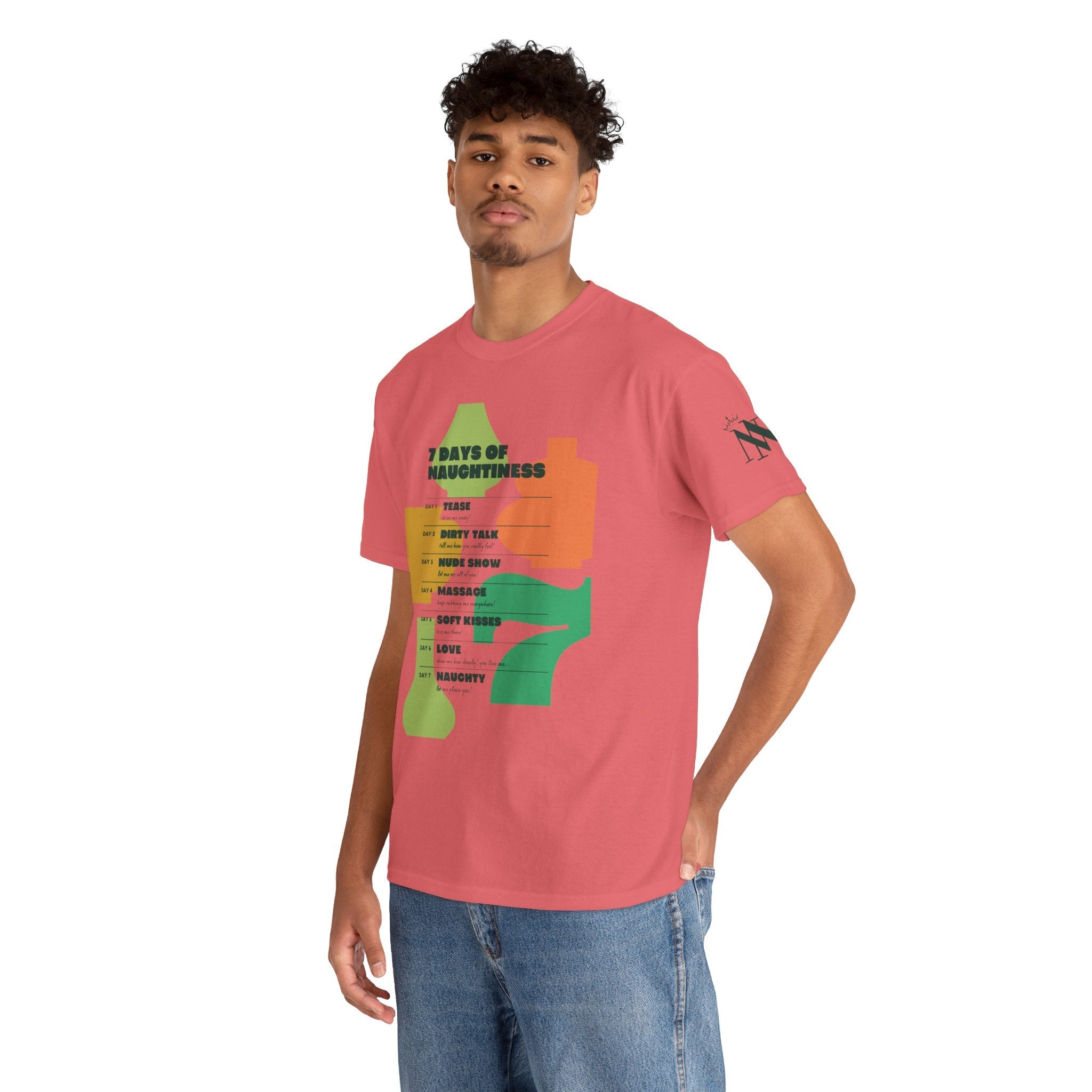 7 Days of Naughtiness | Mix & Match 100% Cotton Unisex Fun-Flirty Lovers’ Tees