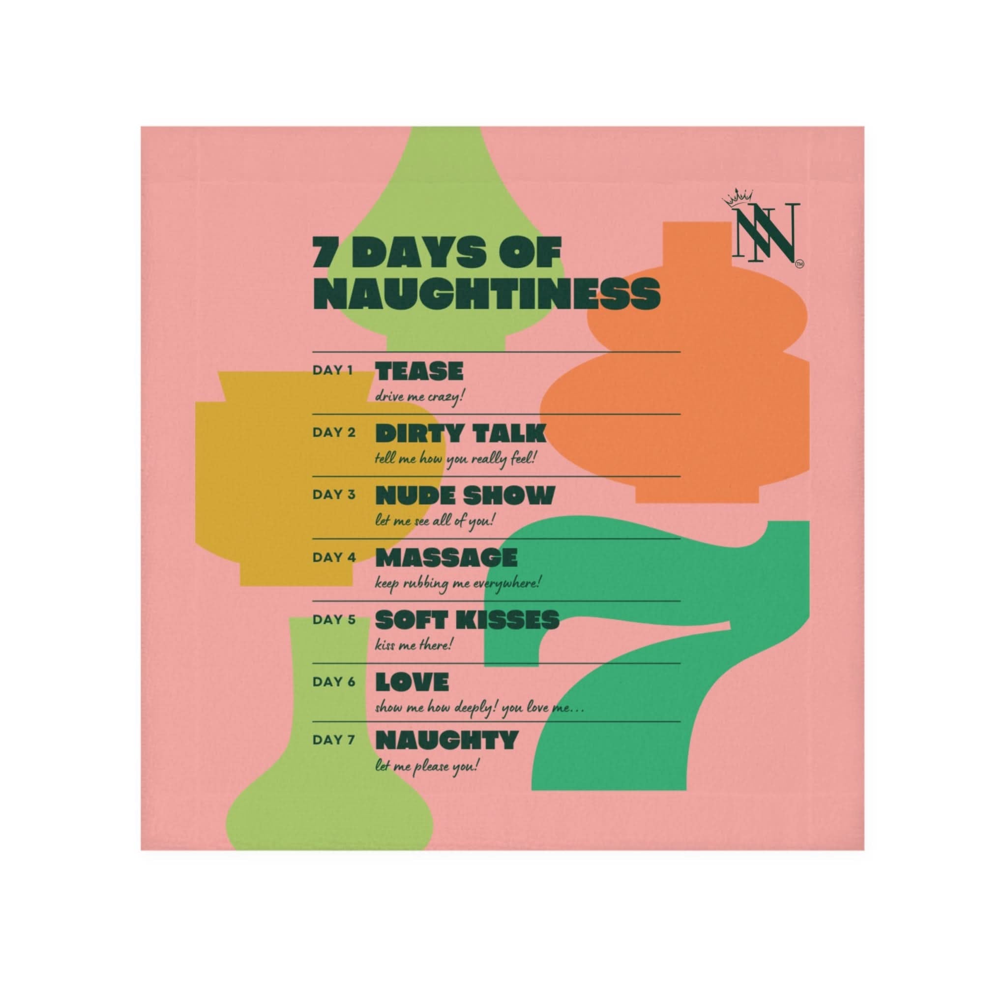 7 Days of Naughtiness | Mix & Match Lilsâ Fun-Flirty Loversâ Towels