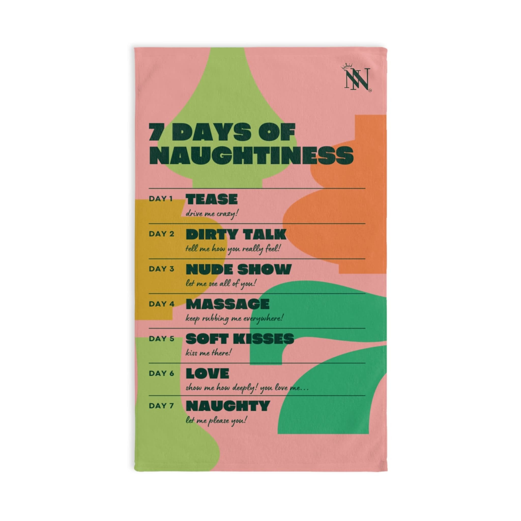 7 Days of Naughtiness | Mix & Match Original Fun-Flirty Loversâ Towels