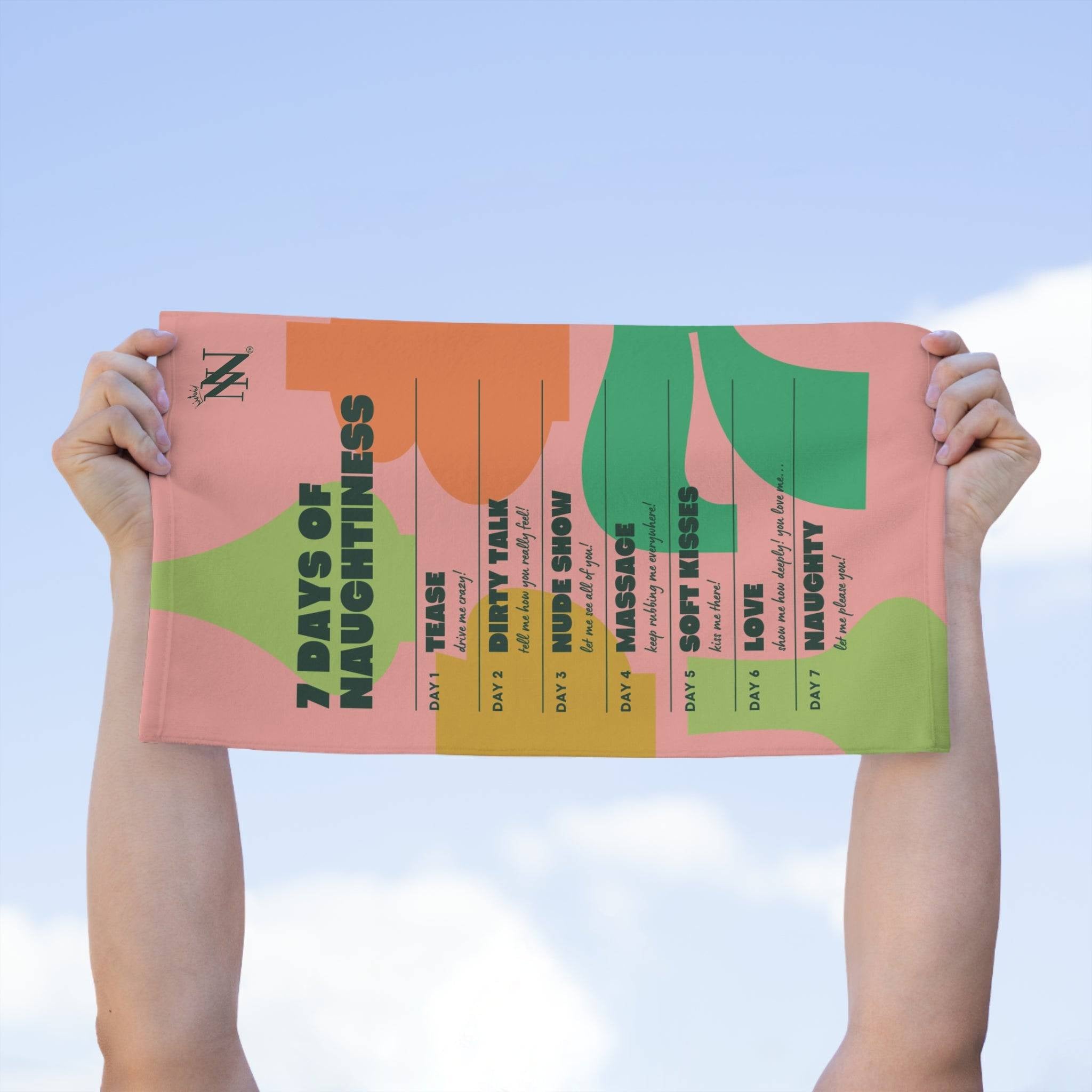 7 Days of Naughtiness | Mix & Match Soft Fun-Flirty Lovers’ Towels