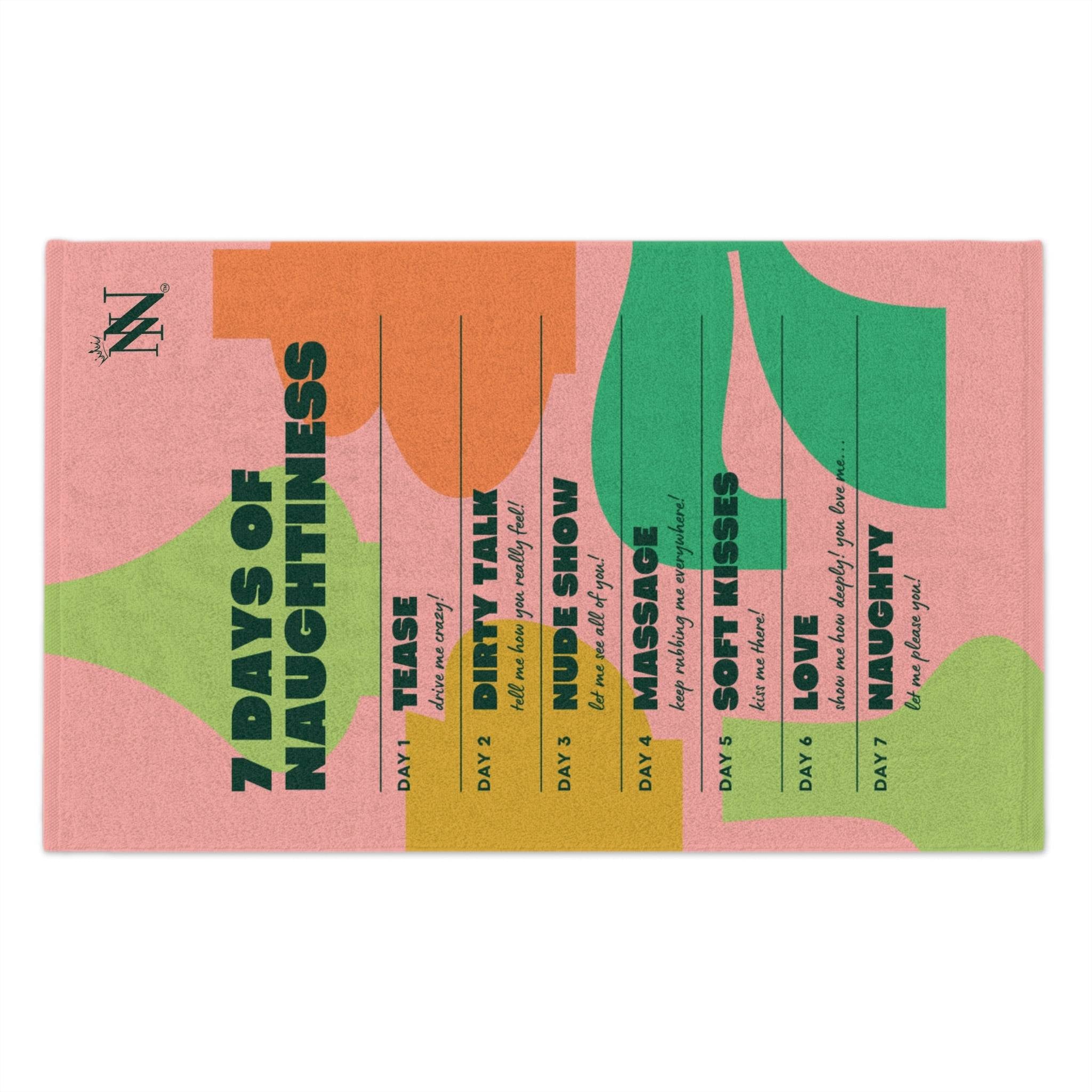 7 Days of Naughtiness | Mix & Match Soft Fun-Flirty Lovers’ Towels