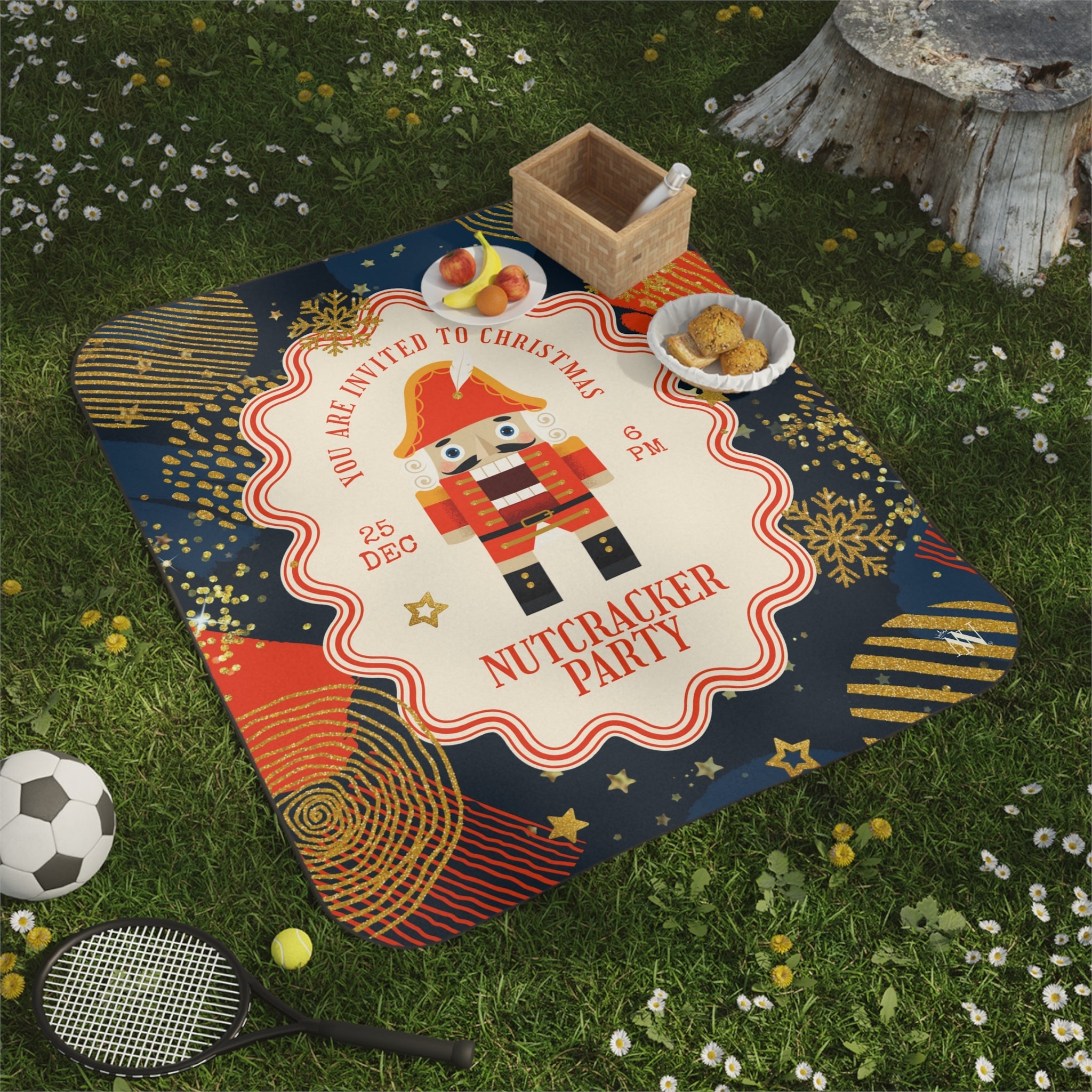 Christmas Nutcracker Party | Mix Match Fun-Flirty Lovers’ Water-Resistant Blankets