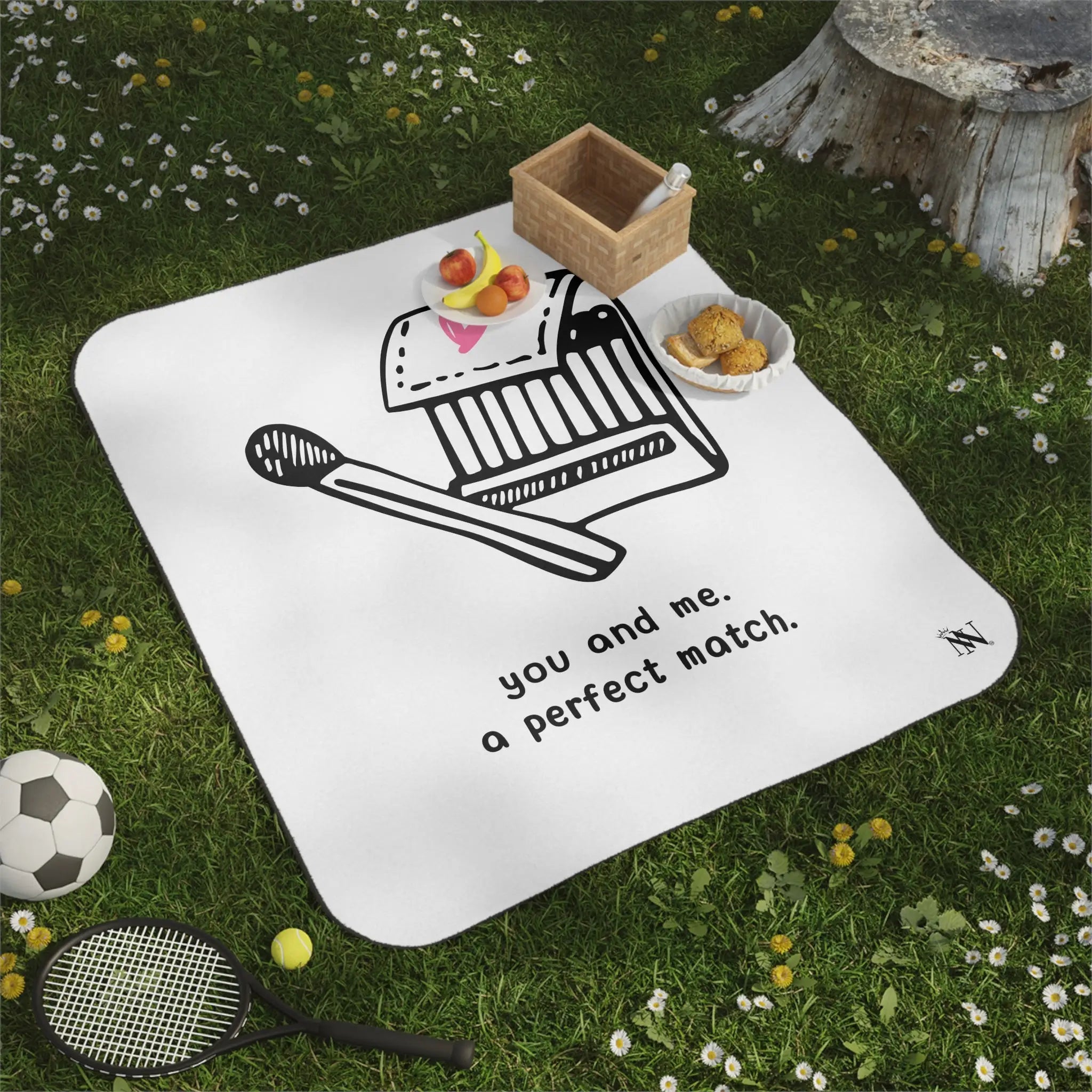You and Me A Perfect Match | Mix Match Fun-Flirty Lovers’ Water-Resistant Blankets
