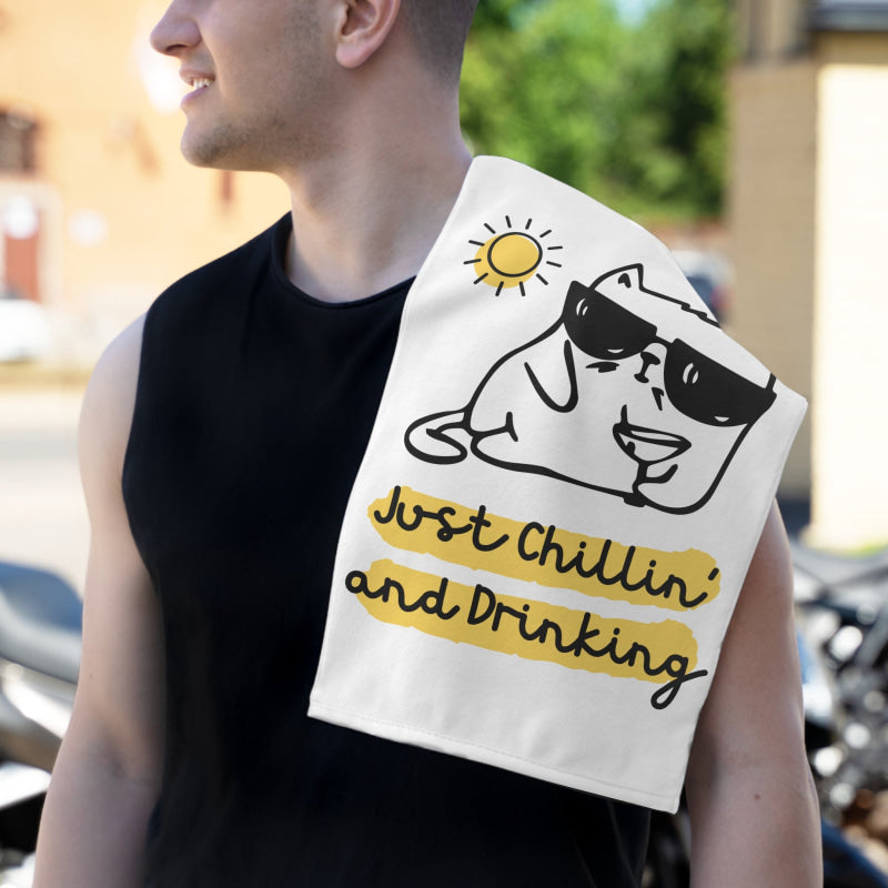 Chillin’ & Drinking | Mix & Match Soft Fun-Flirty Lovers’ Towels