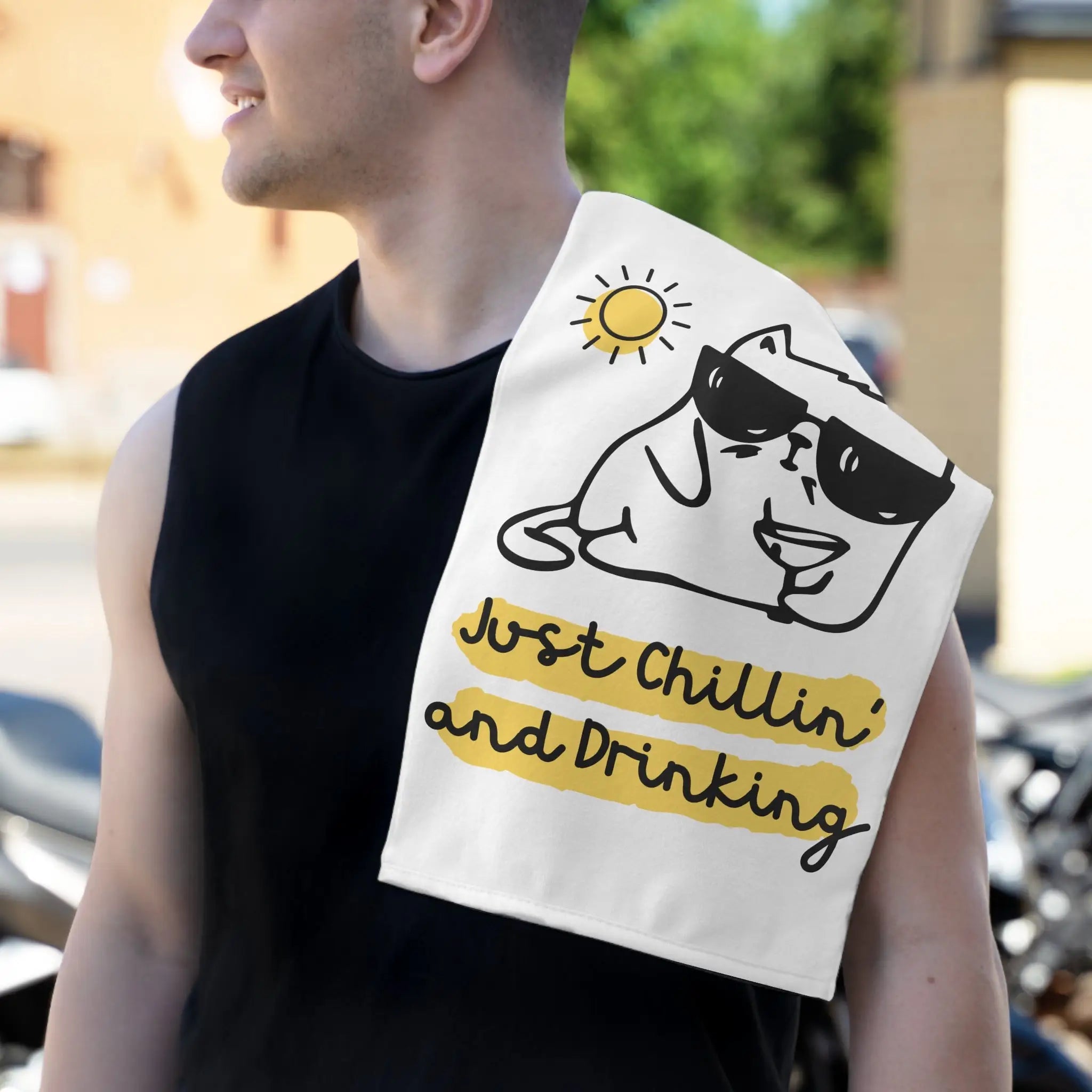 Chillin’ & Drinking | Mix & Match Soft Fun-Flirty Lovers’ Towels
