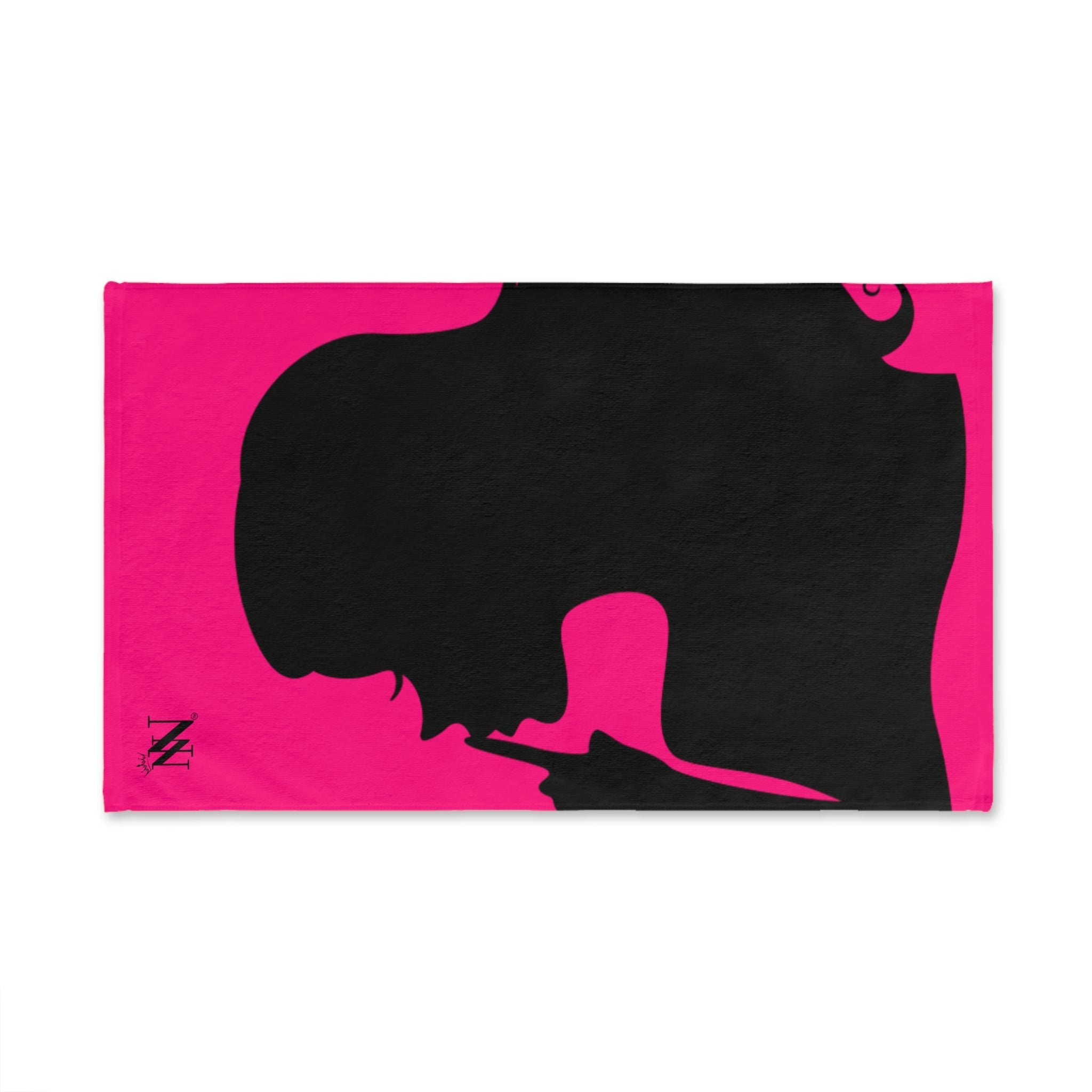 SHHH Girl Silhouette Signature Pink | Mix & Match Classic Fun-Flirty Lovers’ Towels
