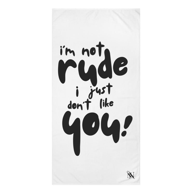 I’m Not Rude | Mix & Match XL Fun-Flirty Lovers’ Towels