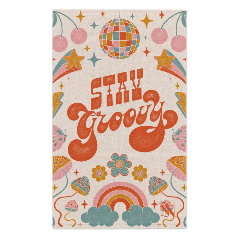 Stay Groovy Vintage Boho | Mix & Match Soft Fun-Flirty Lovers’ Towels