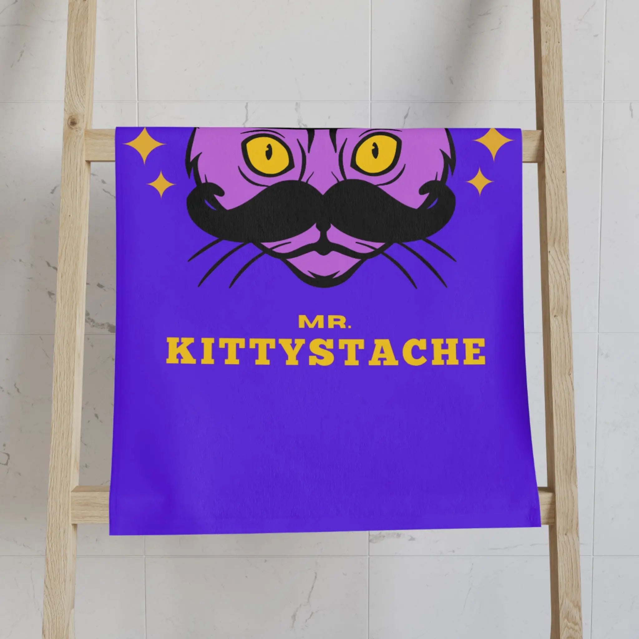 Mr. Kittystache Cum Towel