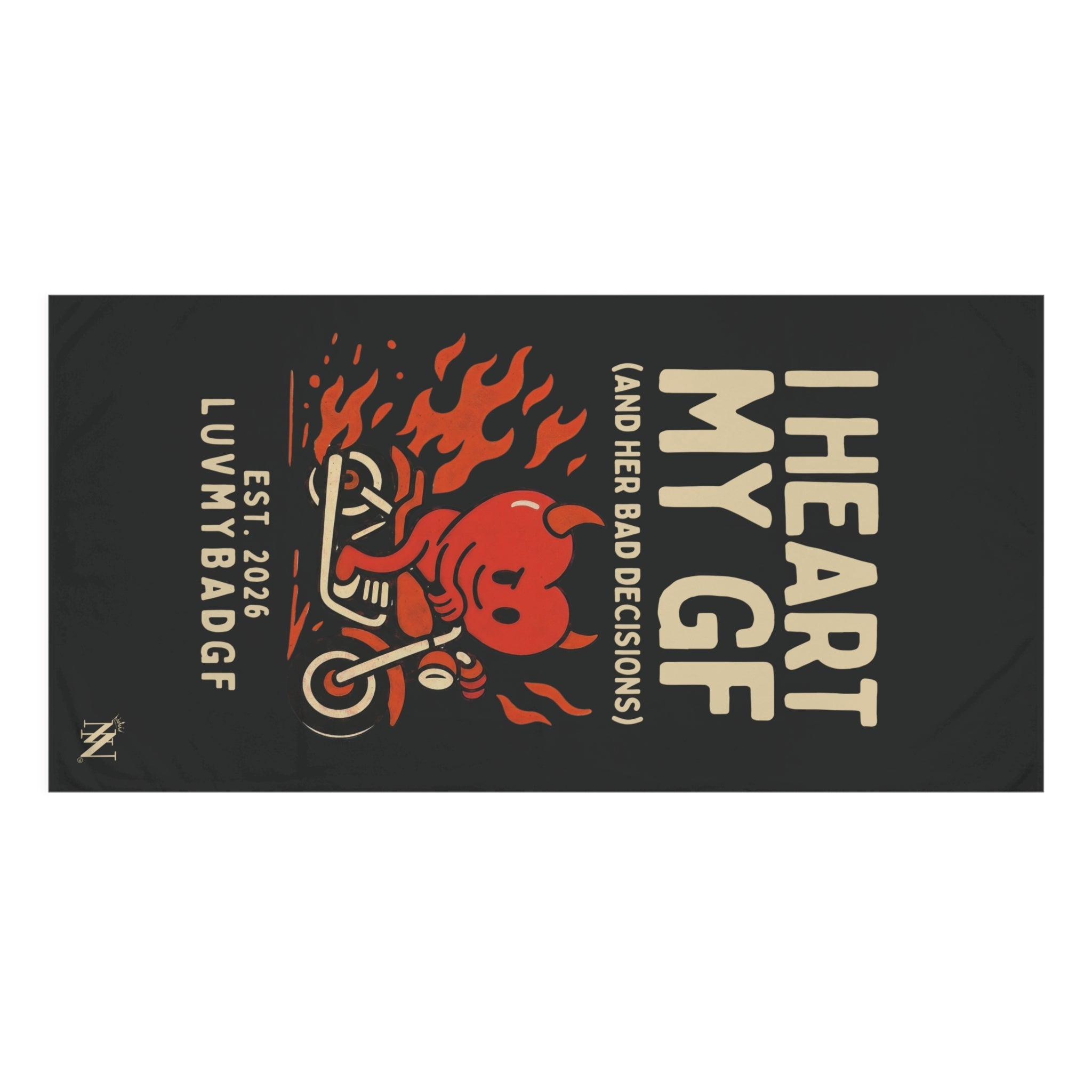 I Heart My GF | Mix & Match XL Fun-Flirty Lovers’ Towels