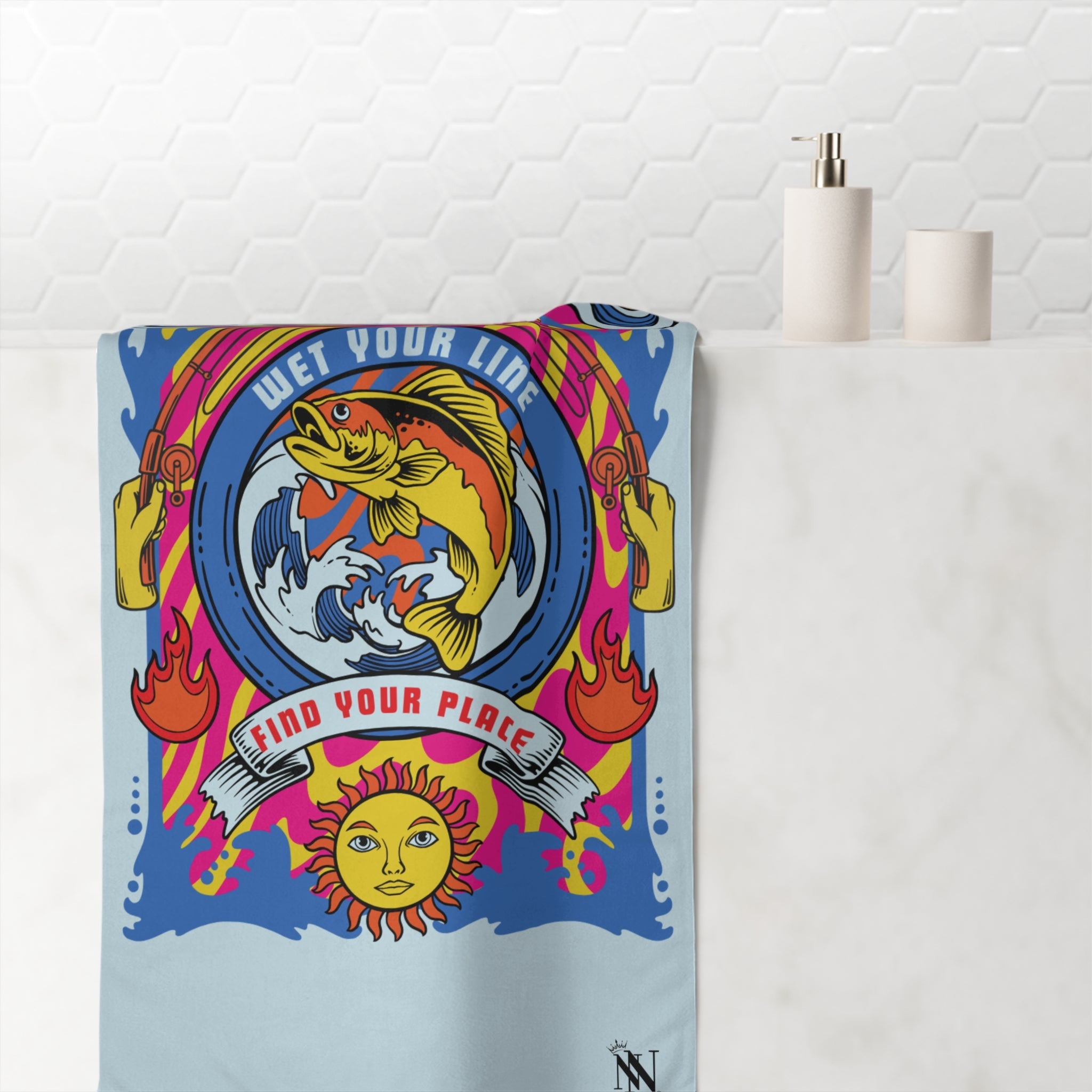 Wet Your Line | Nectar Napkins XL Fun-Flirty Lovers’ Towels