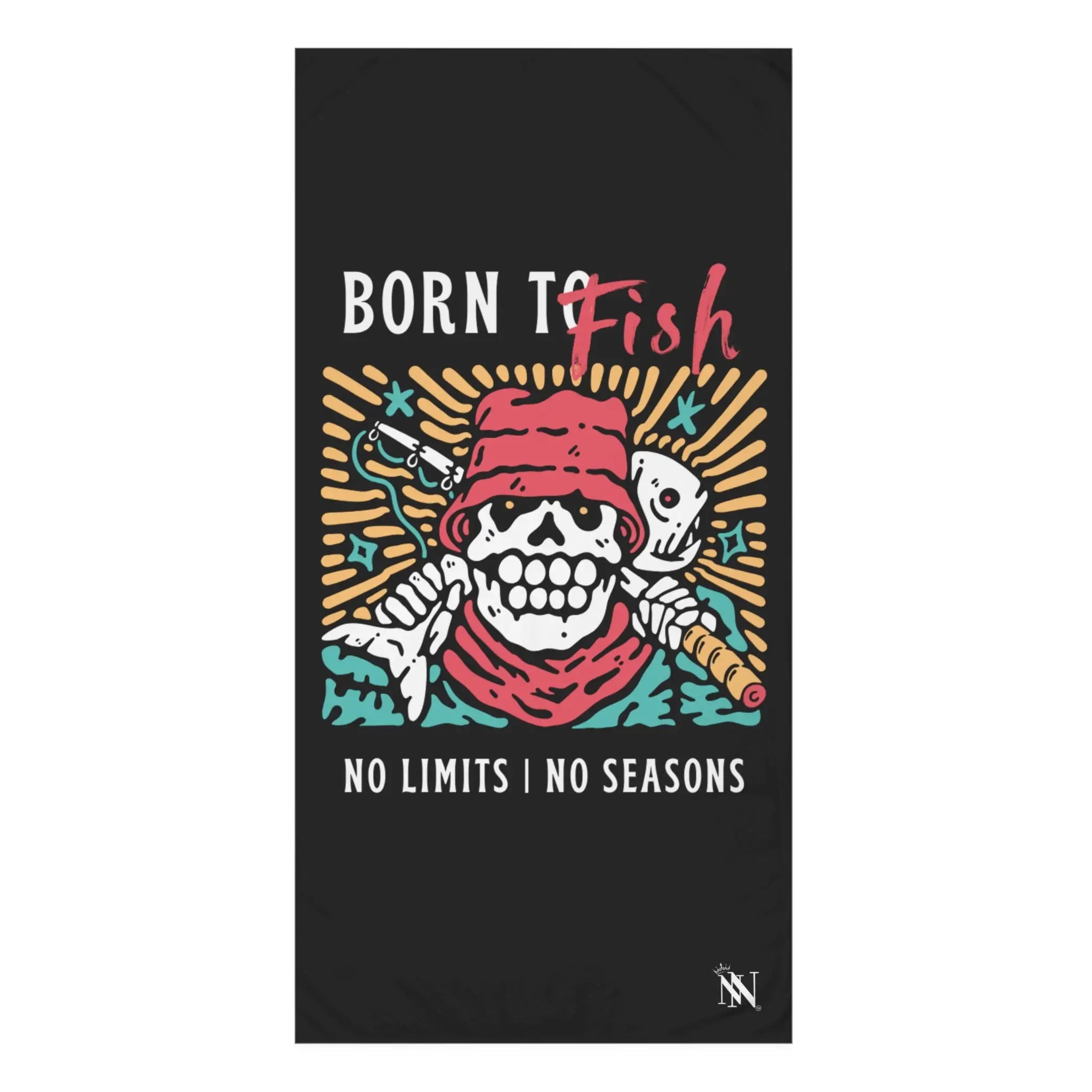 Born to Fish No Seasons Large Sex Towel