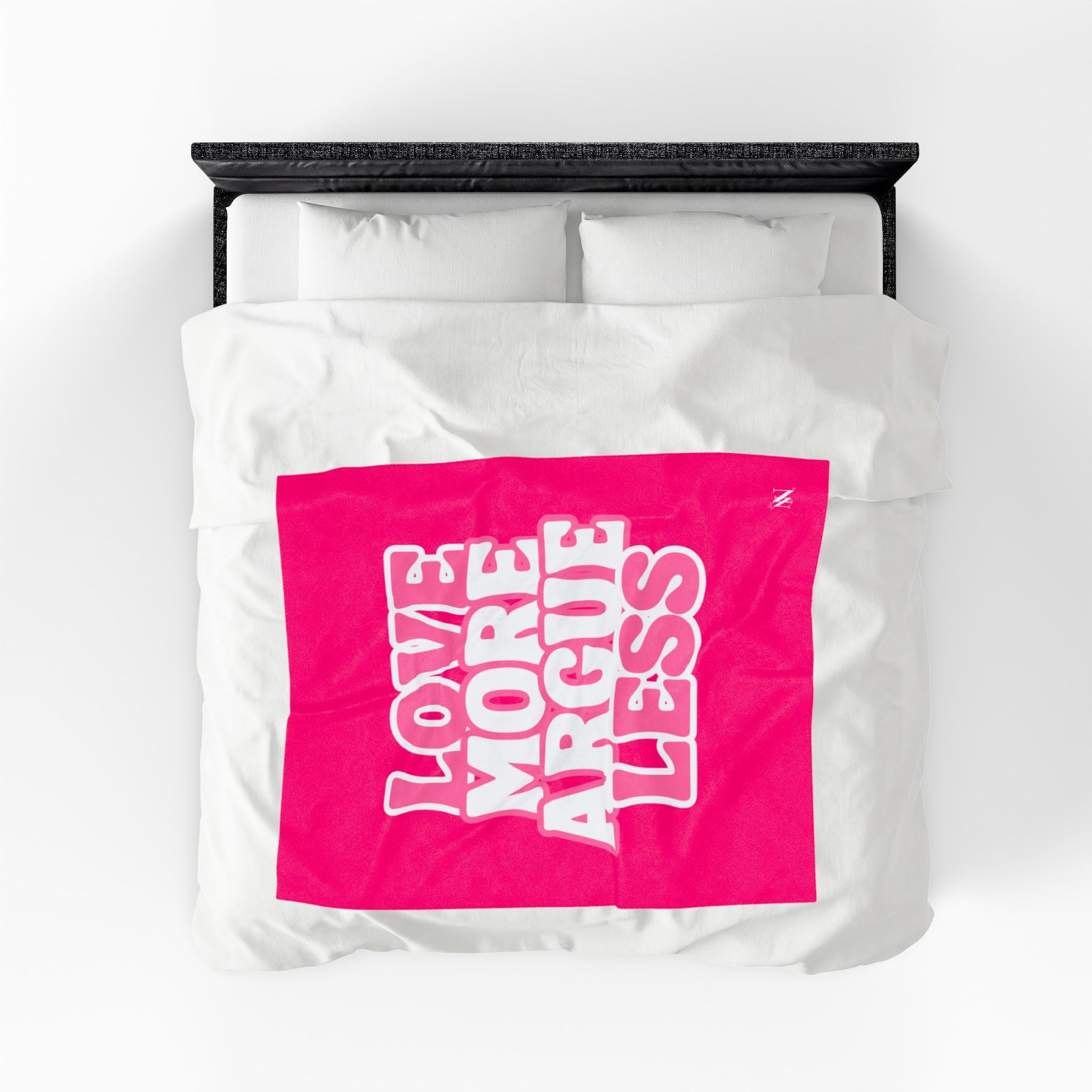 Love More Argue Less Romantic Lovers Gifts Blanket