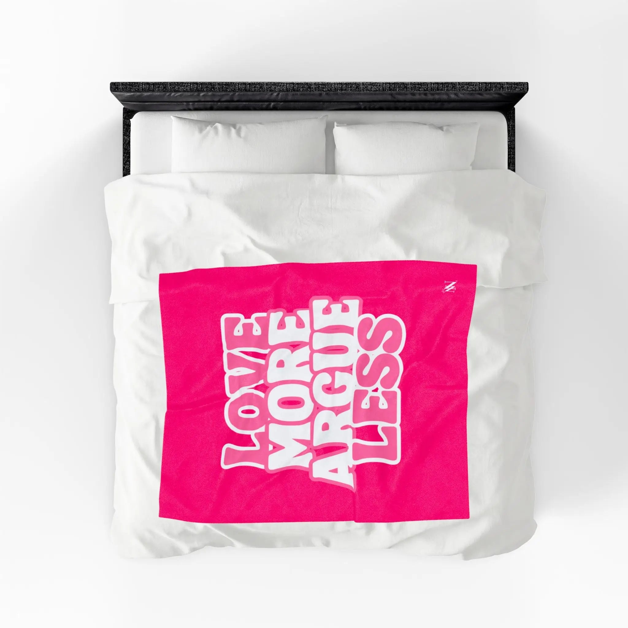 Love More Argue Less Romantic Lovers Gifts Blanket