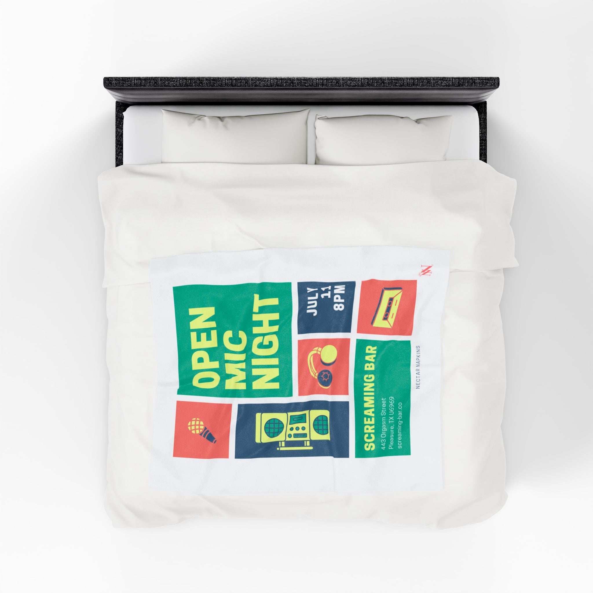 Open Mic Night | Mix & Match Velveteen Fun-Flirty Lovers’ Blankets