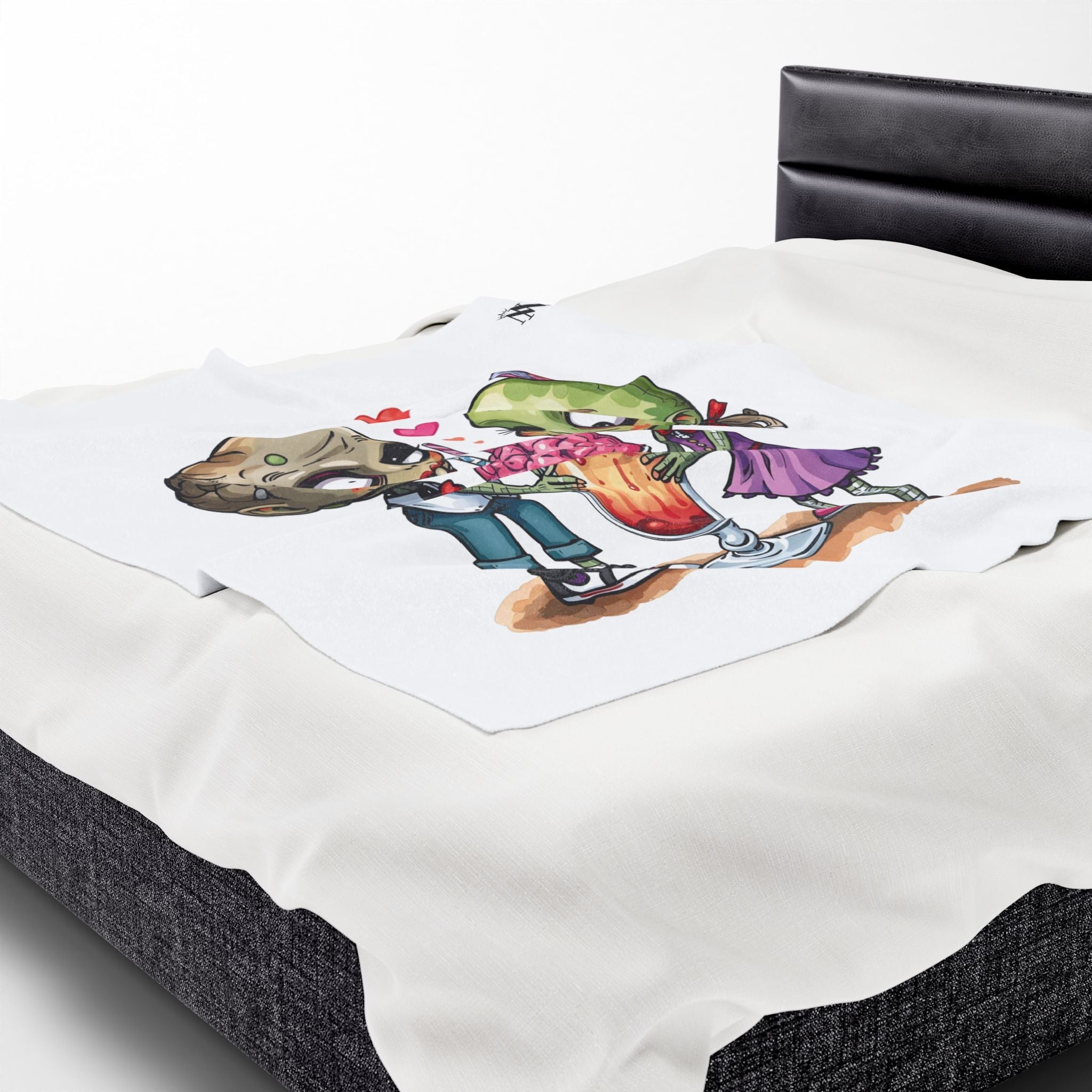 Zombies Share the Love | Mix & Match Velveteen Fun-Flirty Lovers’ Blankets