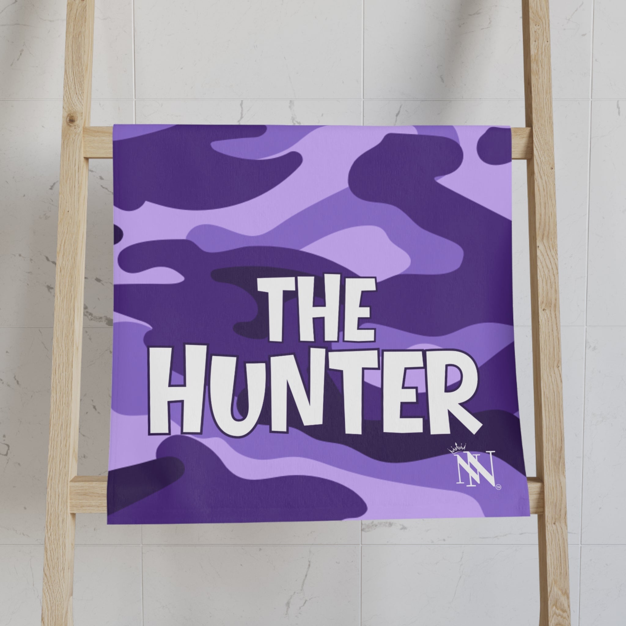 The Hunter & The Hunted Shareable Purple Camo Cum Towel