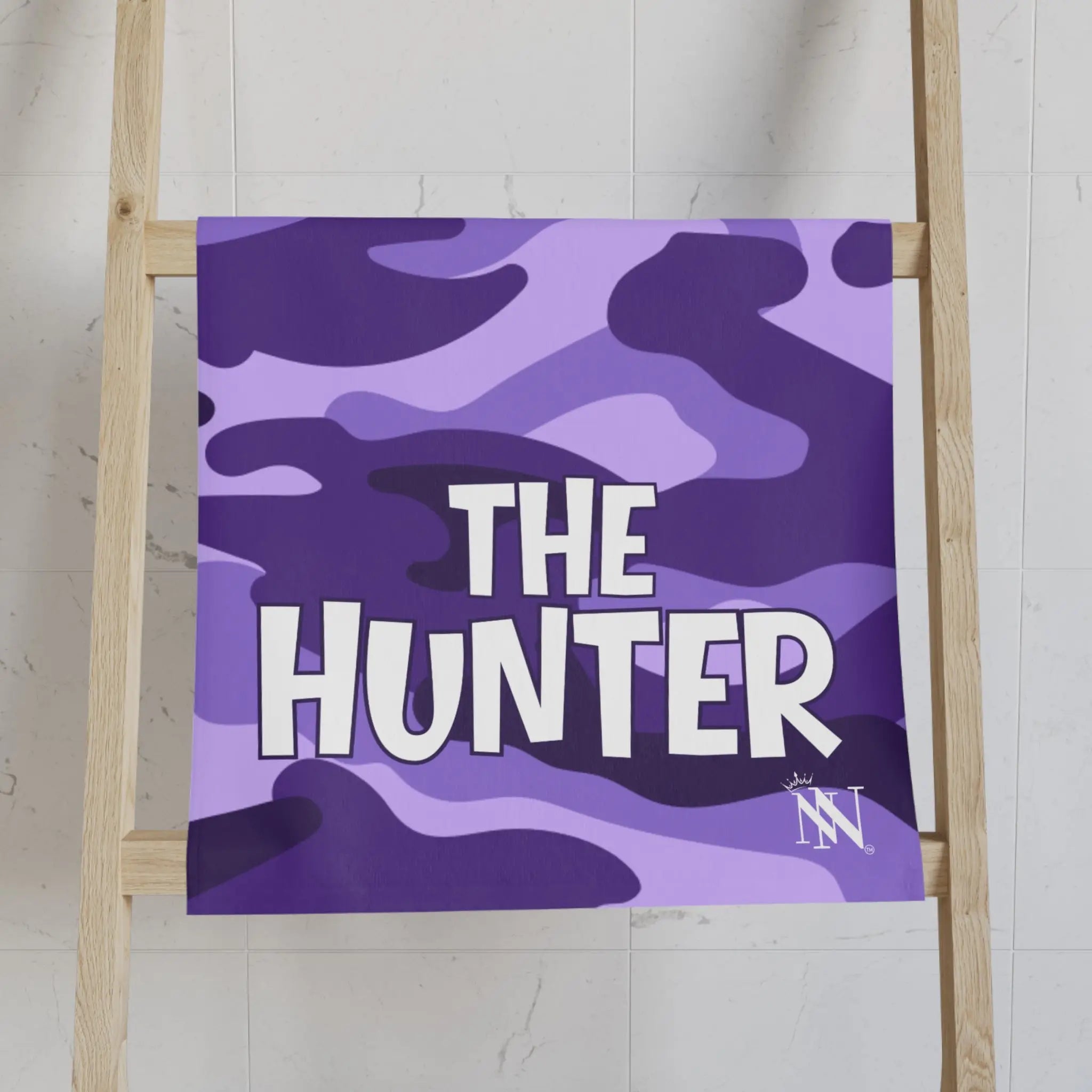 The Hunter & The Hunted Shareable Purple Camo Cum Towel