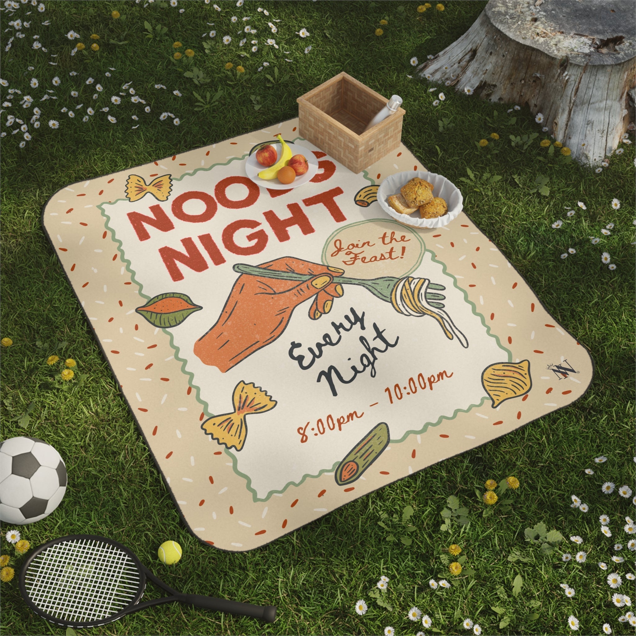 Noods Night | Mix Match Fun-Flirty Lovers’ Water-Resistant Blankets