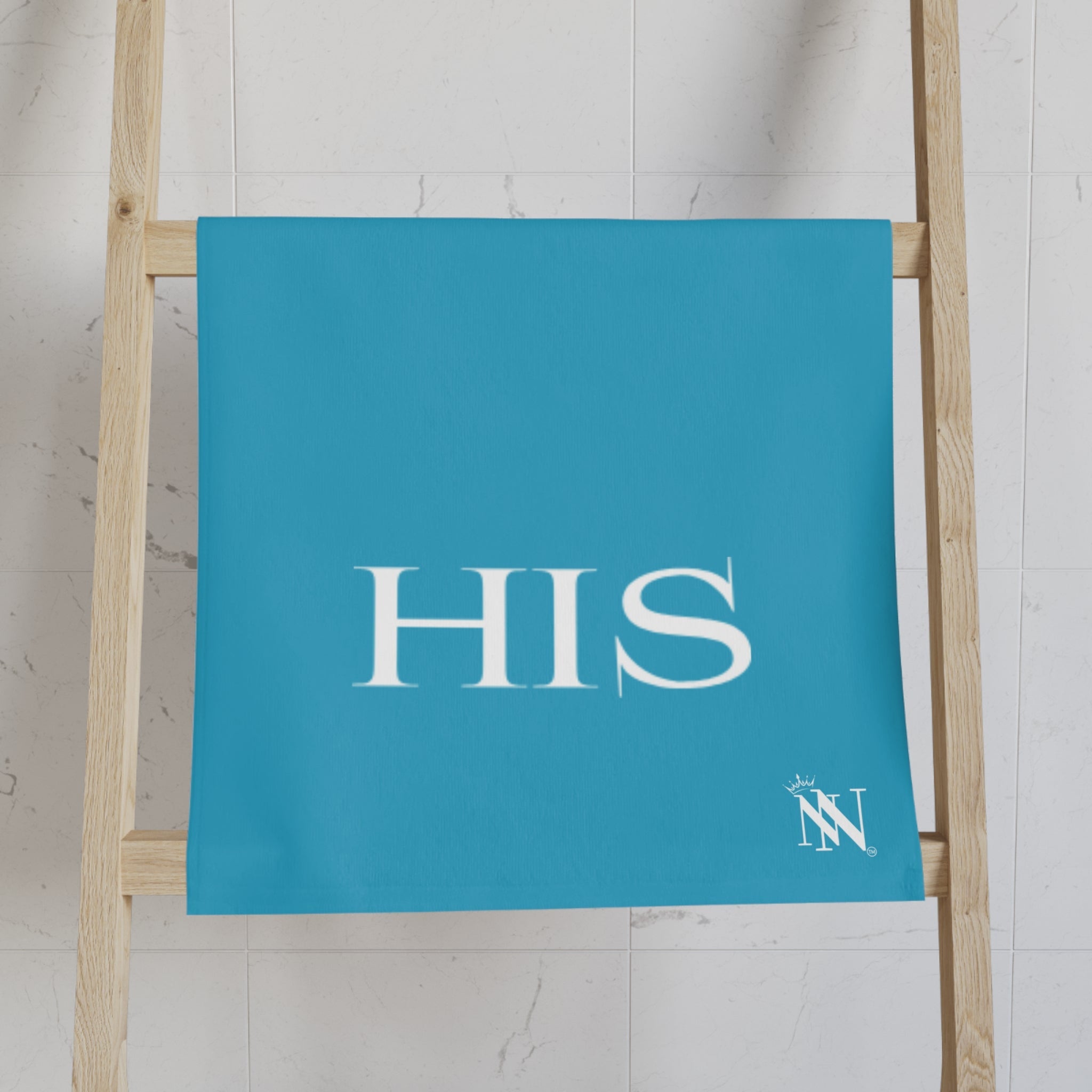 His Hers Shareable Blue | Mix & Match Classic Fun-Flirty Lovers’ Towels
