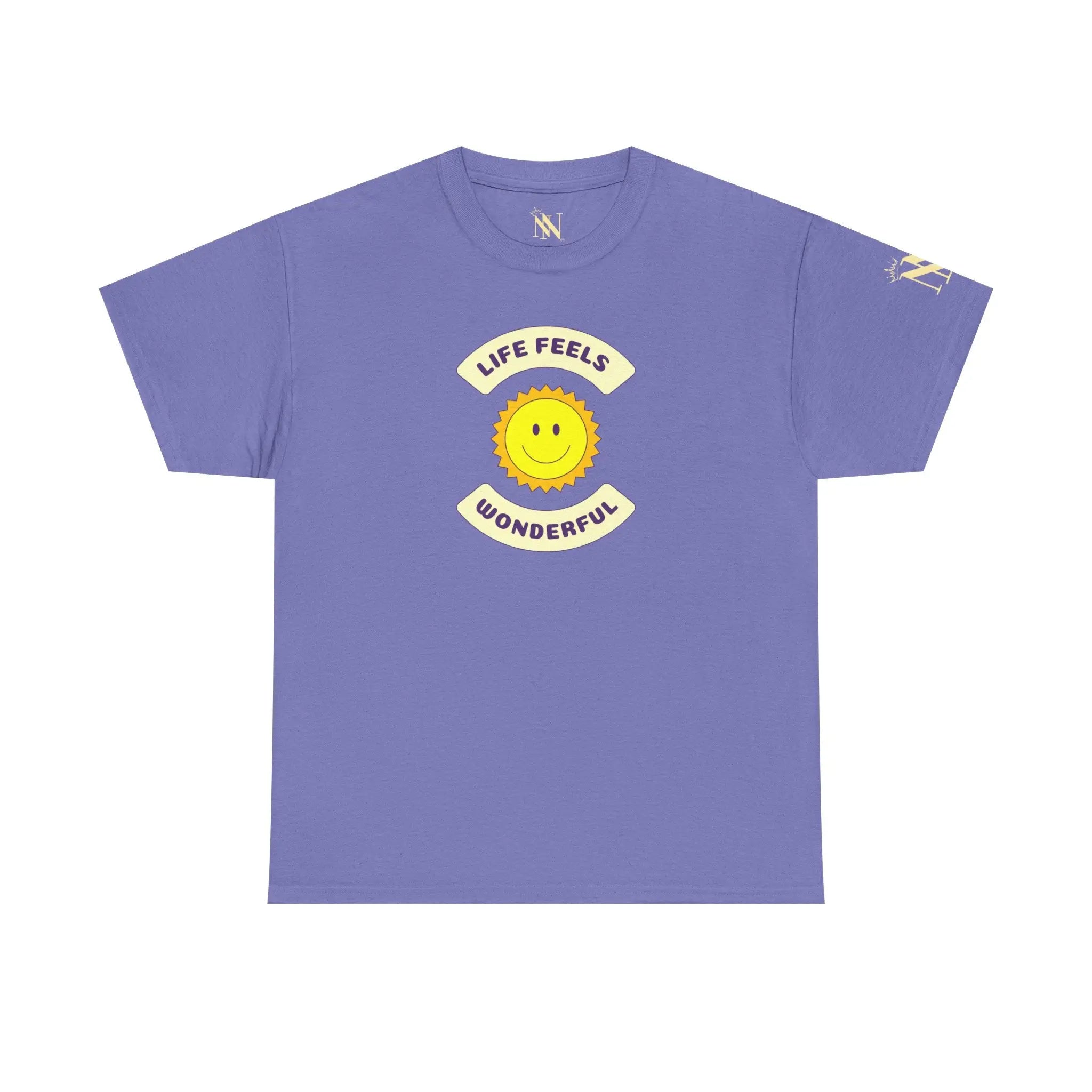 Life Feels Wonderful Retro Cotton T-Shirt