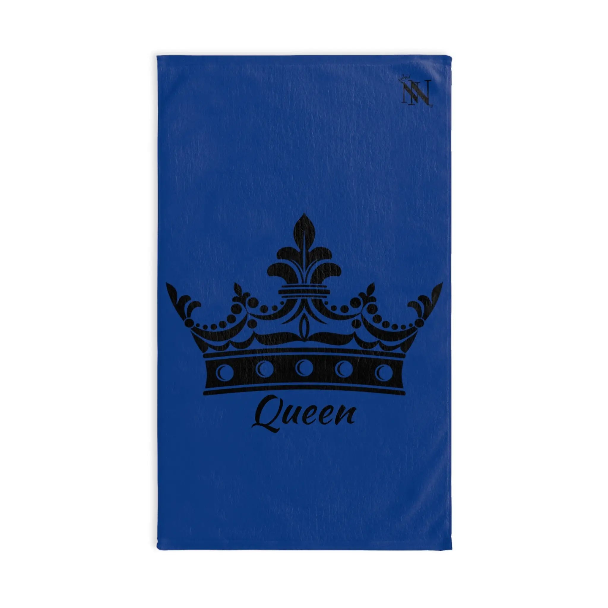 Large Crown Queen Blue Cum Towel