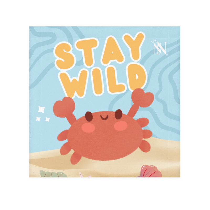 Stay Wild Cute Crab | Mix & Match Lils’ Fun-Flirty Lovers’ Towels