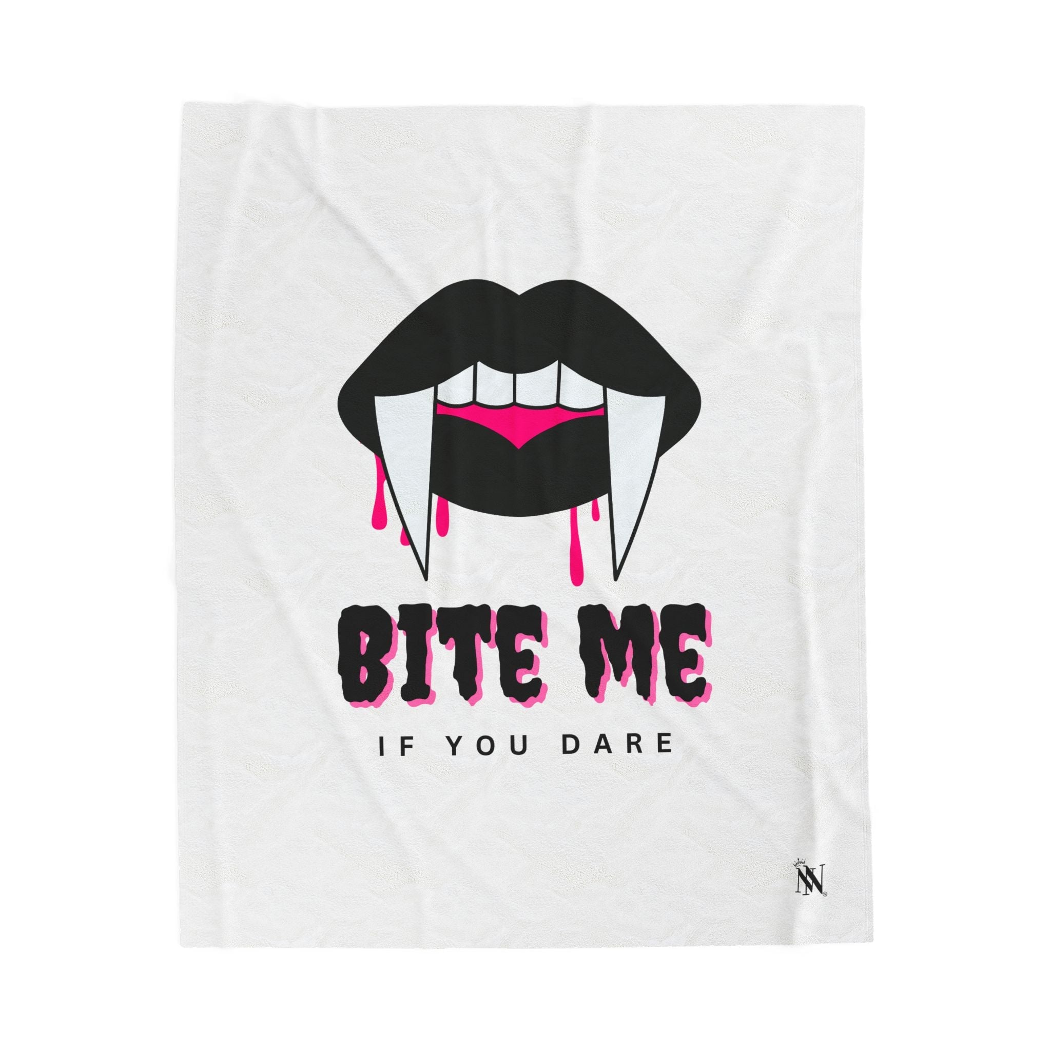 Bite Me if You Dare | Mix & Match Velveteen Fun-Flirty Lovers’ Blankets